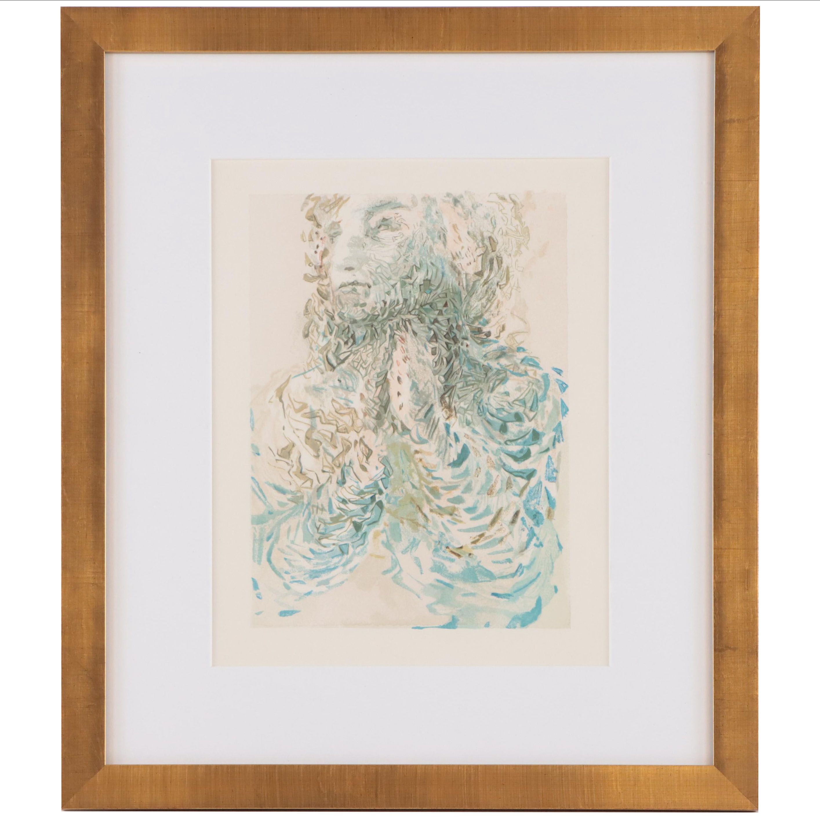 Salvador Dalí Wood Engraving "La prescience divine," 1960-1964