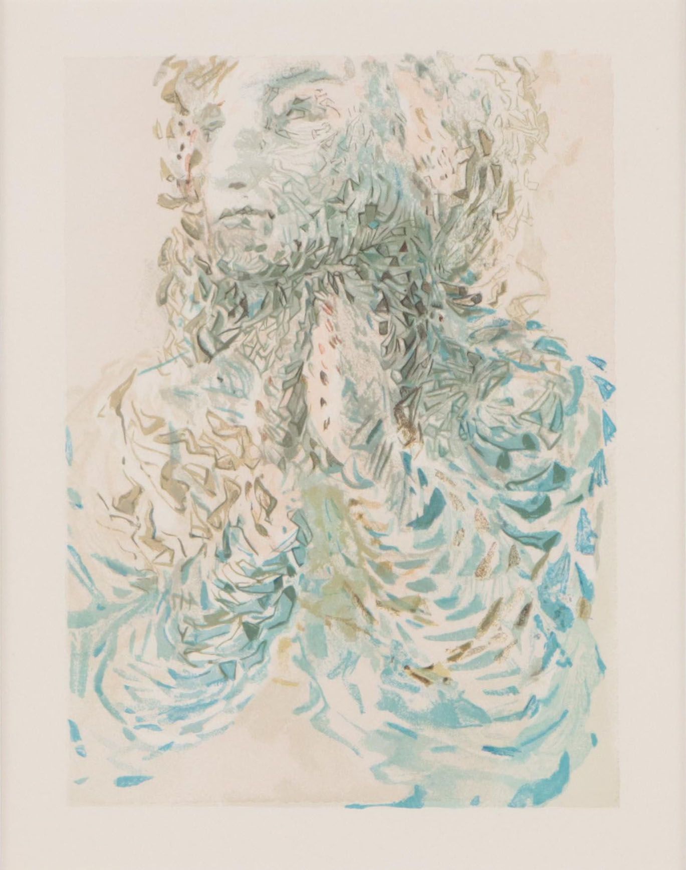 Salvador Dalí Wood Engraving "La prescience divine," 1960-1964