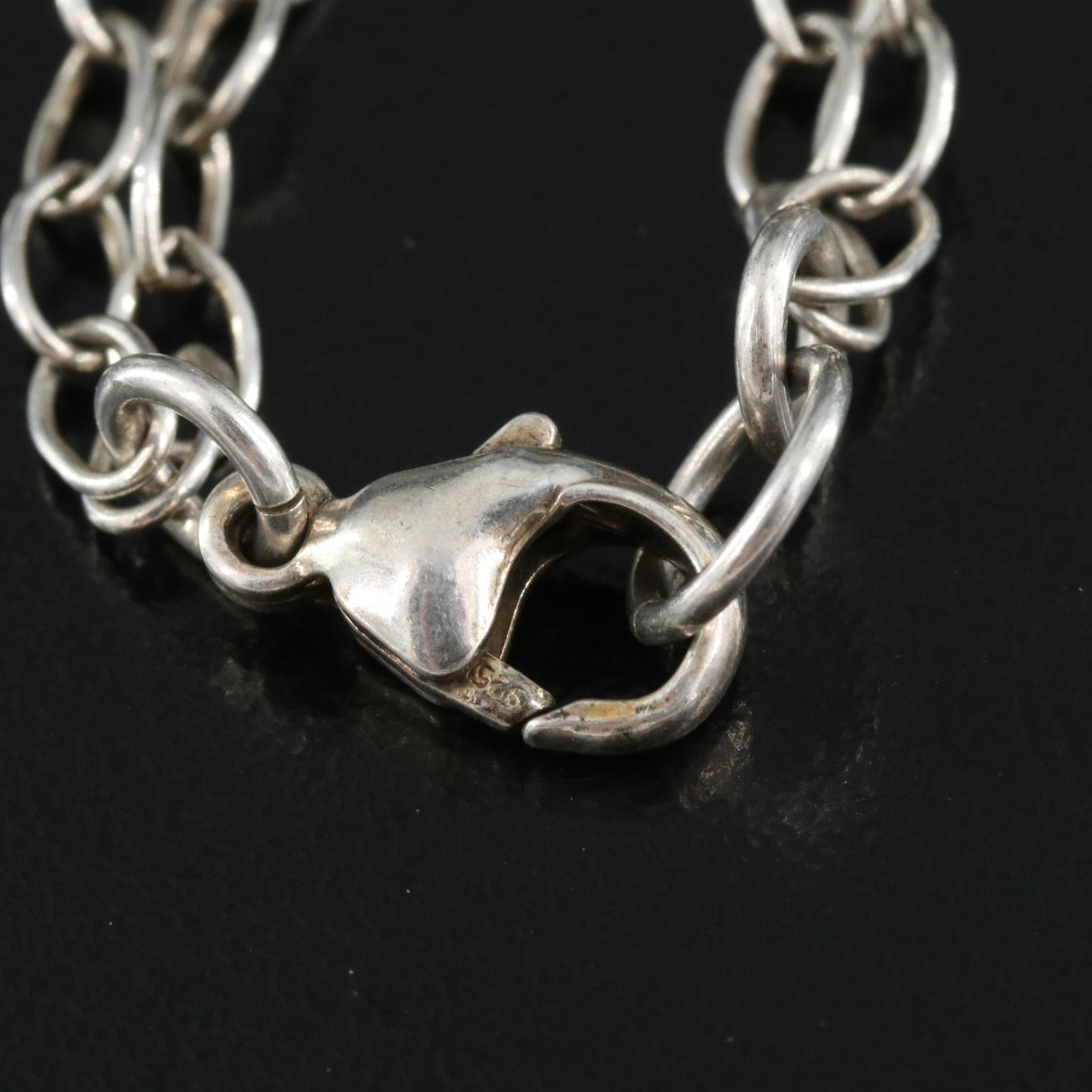 Sterling Fringe Necklace Including Coral, Black Onyx and Gaspeite