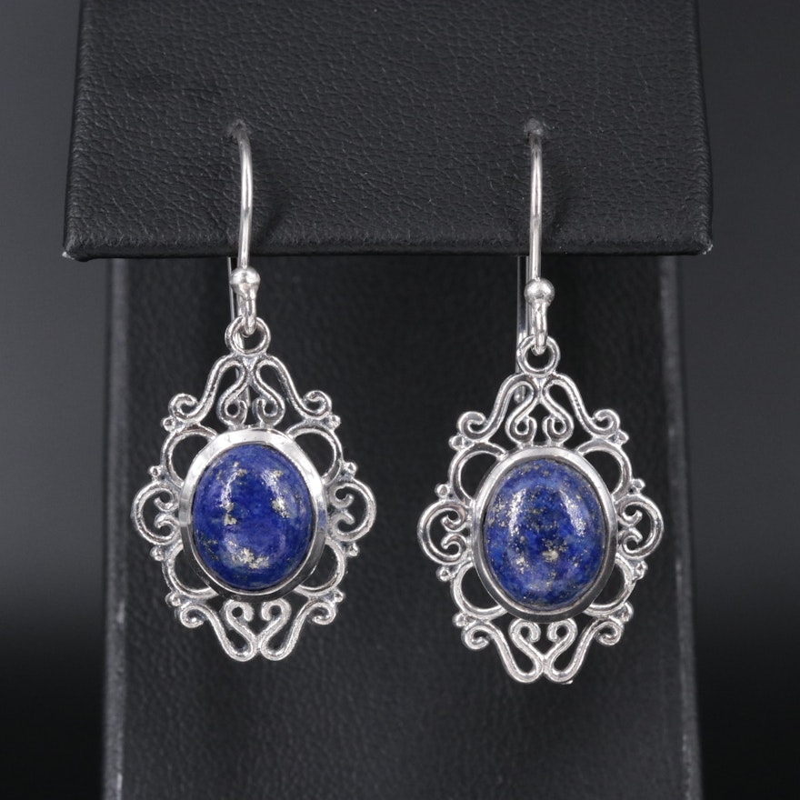 Sterling Silver Lapis Lazuli Earrings