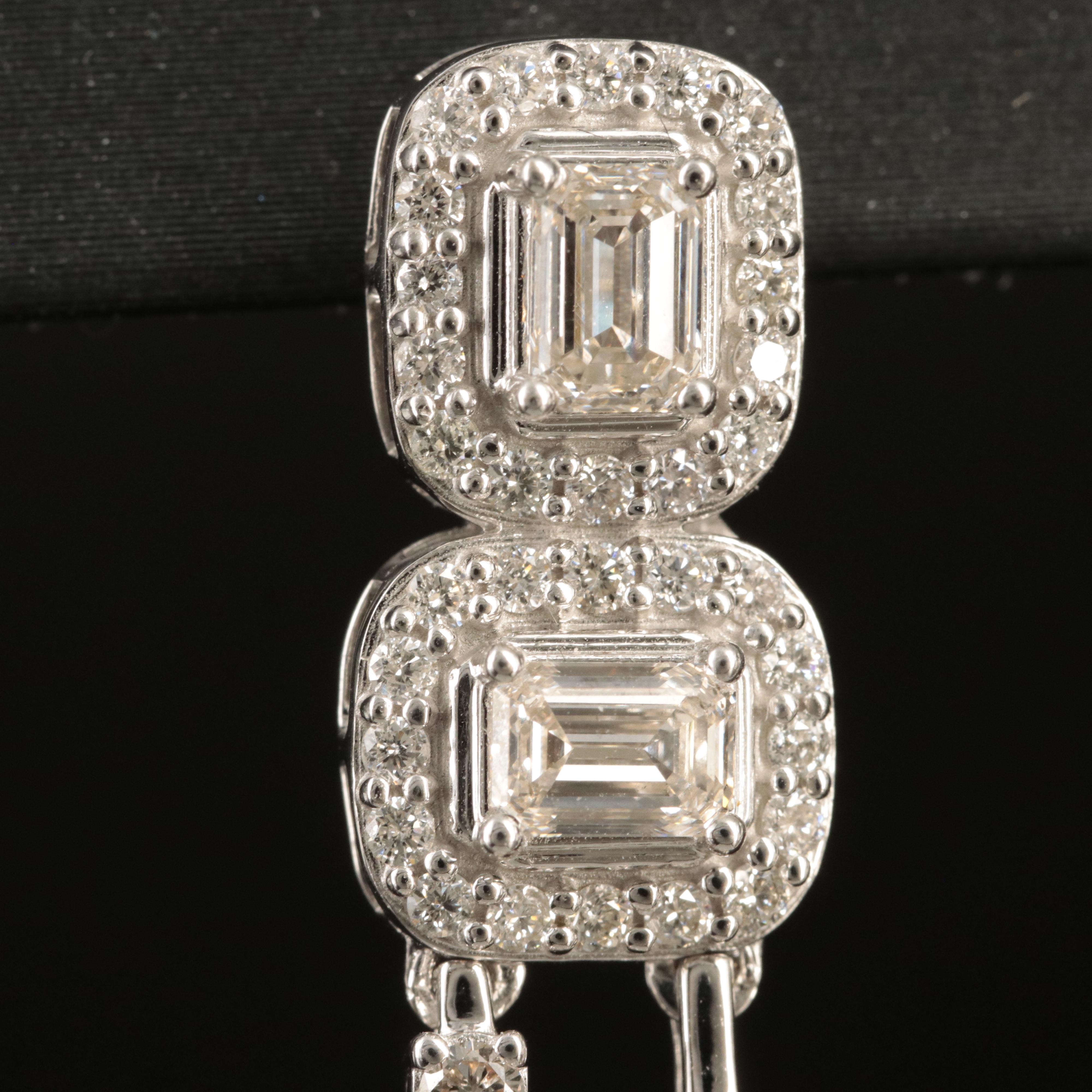 14K 7.78 CTW Diamond Waterfall Earrings