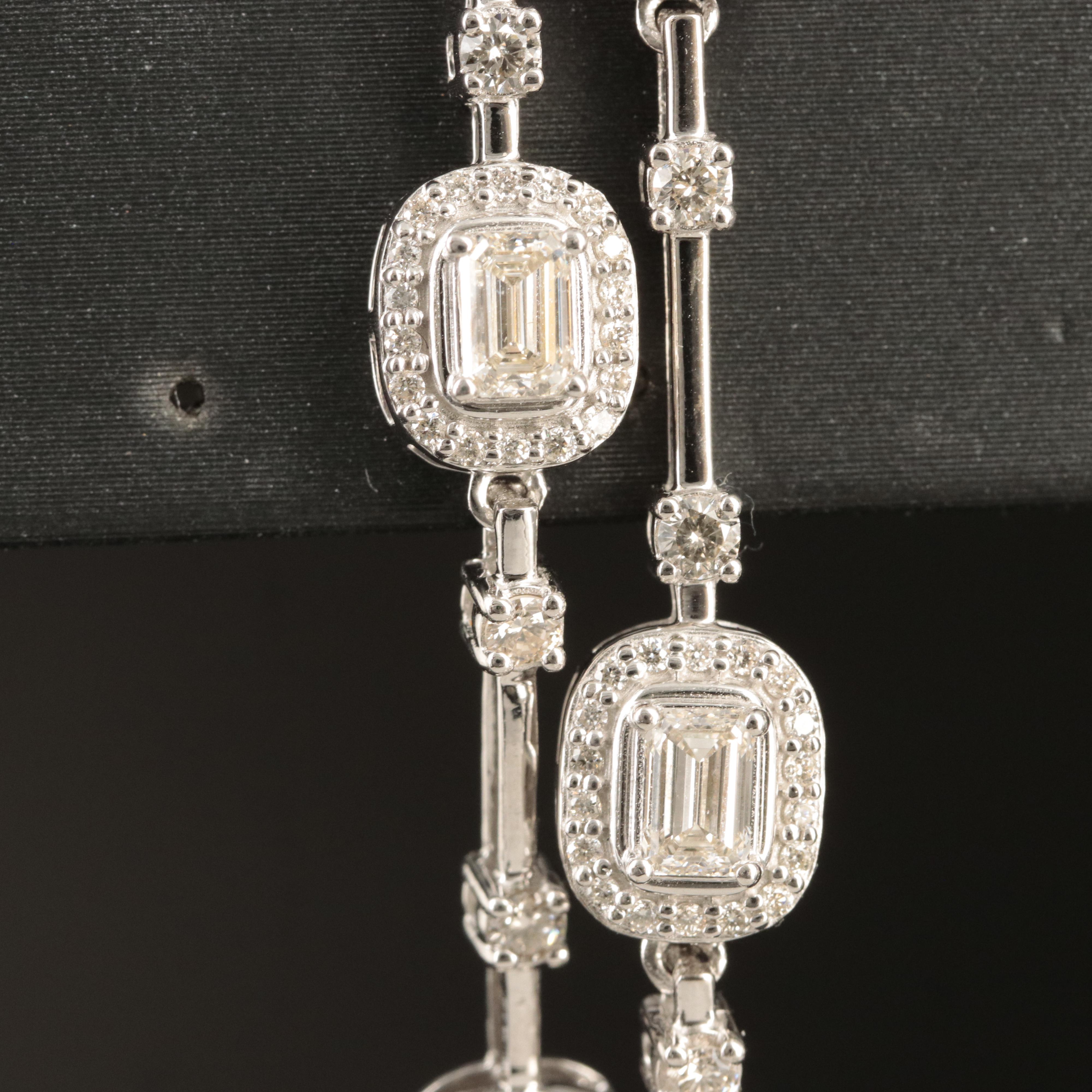 14K 7.78 CTW Diamond Waterfall Earrings