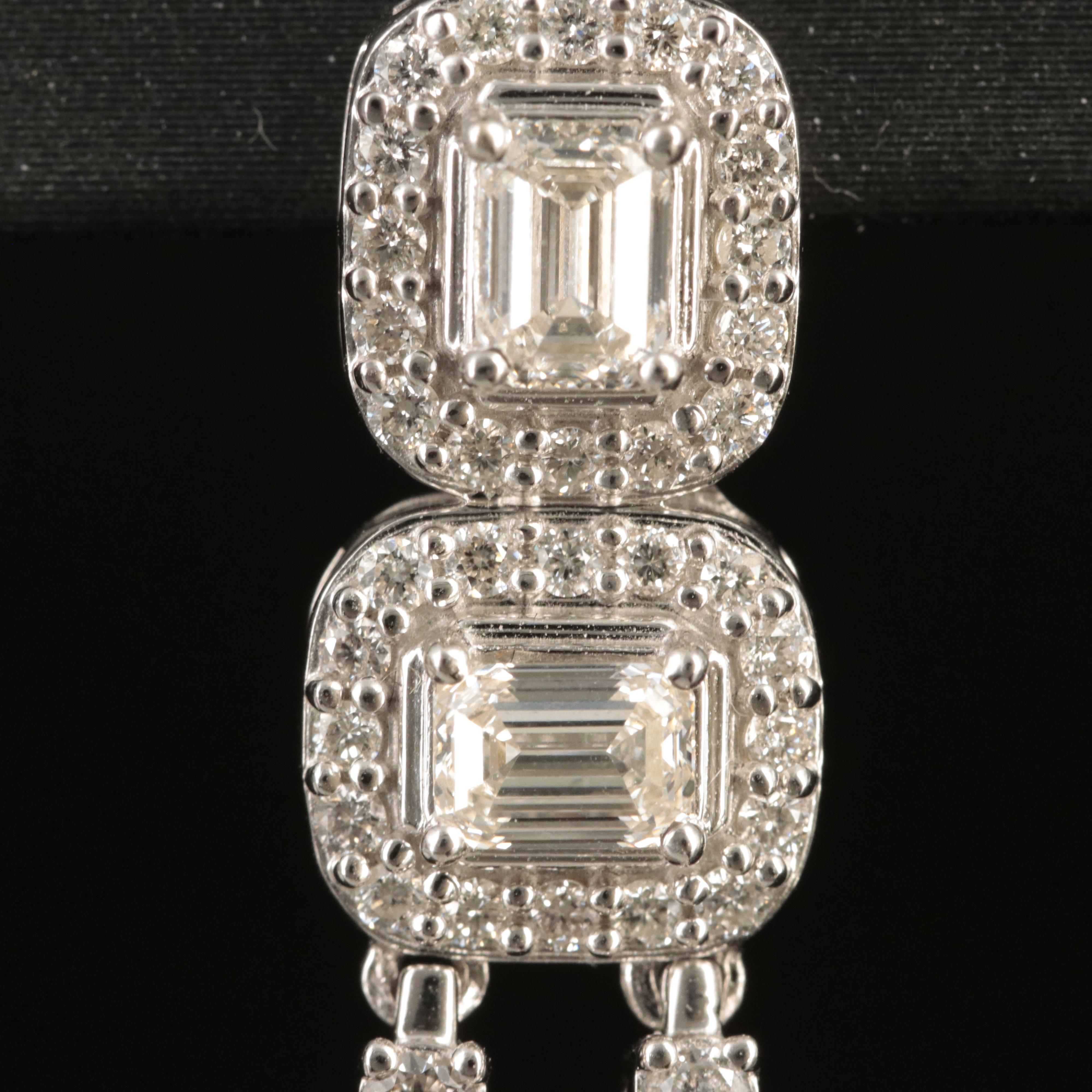 14K 7.78 CTW Diamond Waterfall Earrings