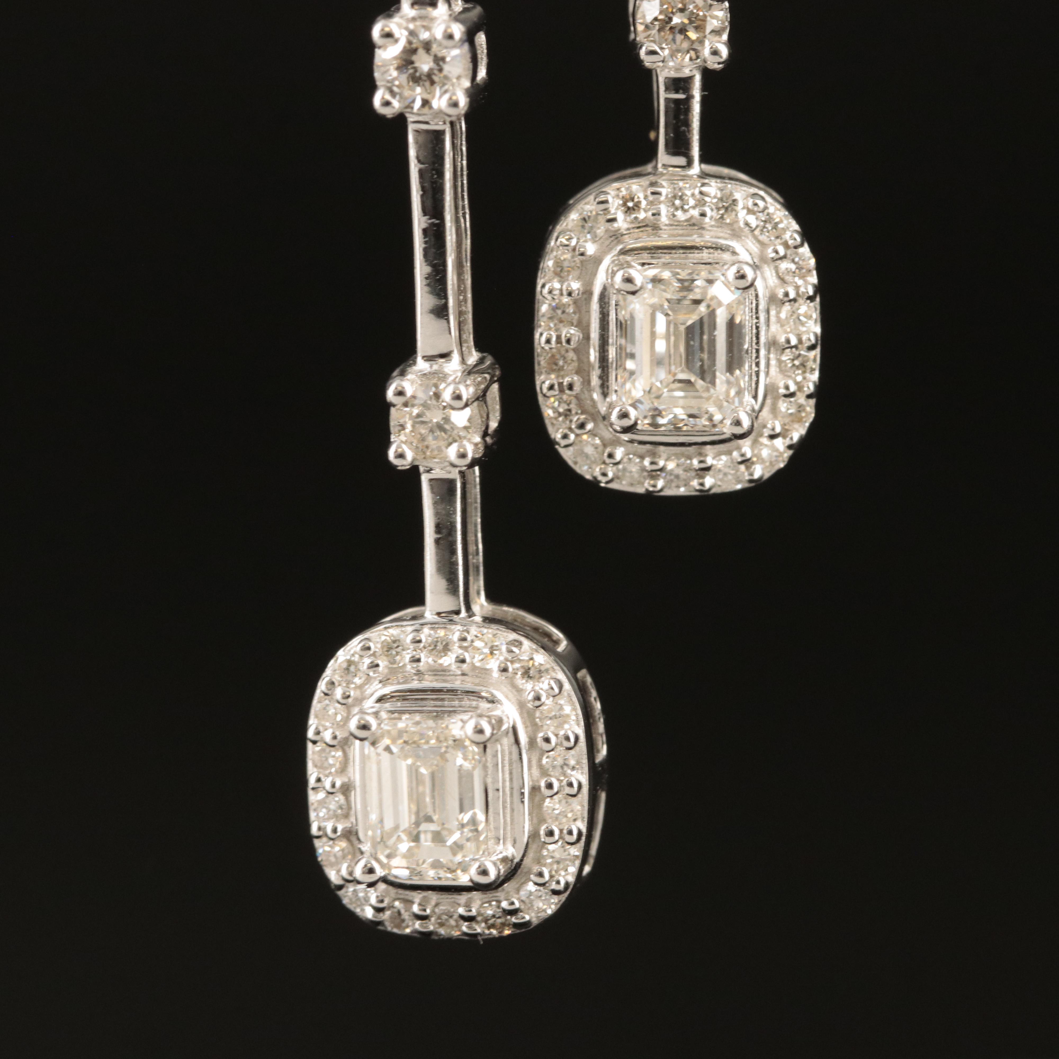 14K 7.78 CTW Diamond Waterfall Earrings