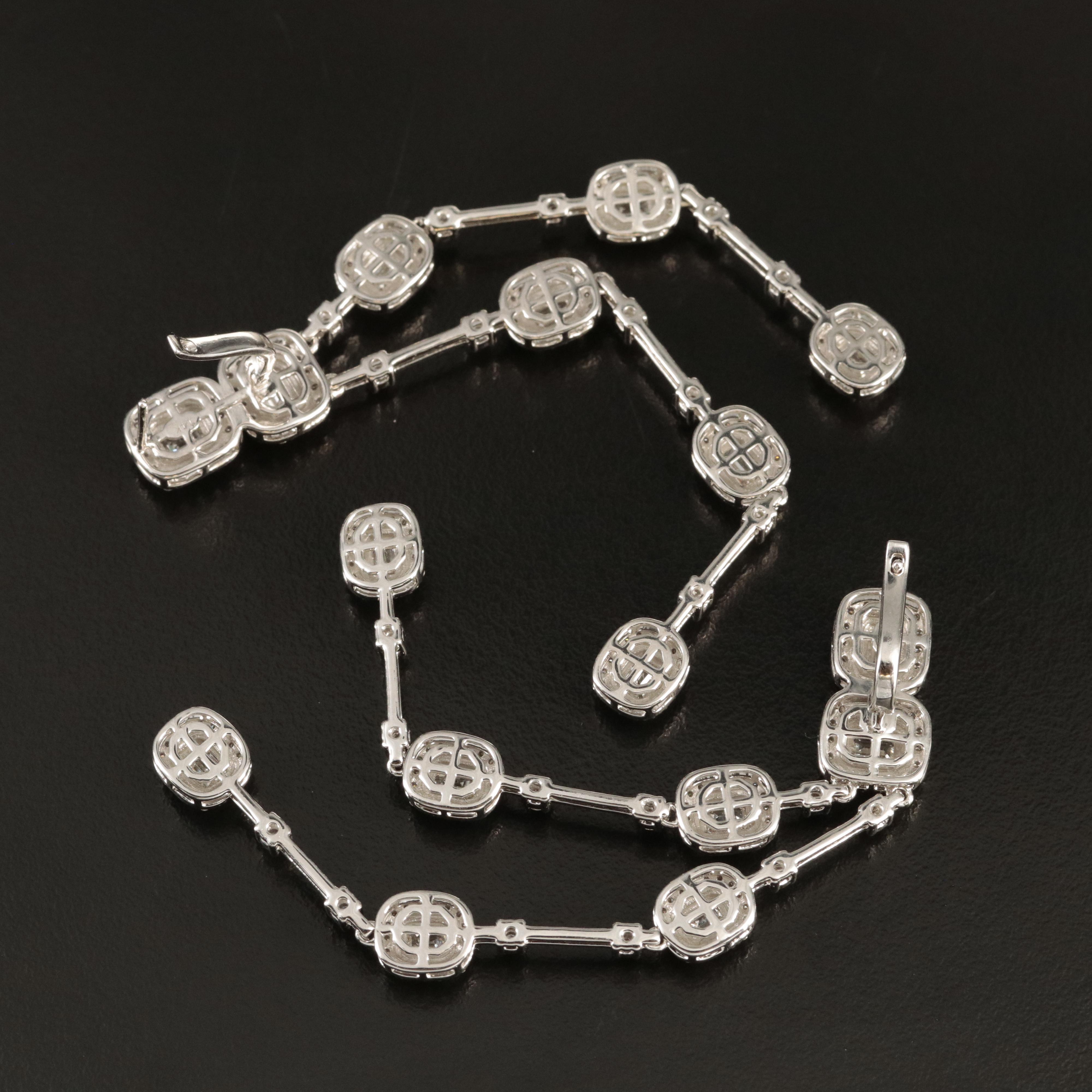 14K 7.78 CTW Diamond Waterfall Earrings