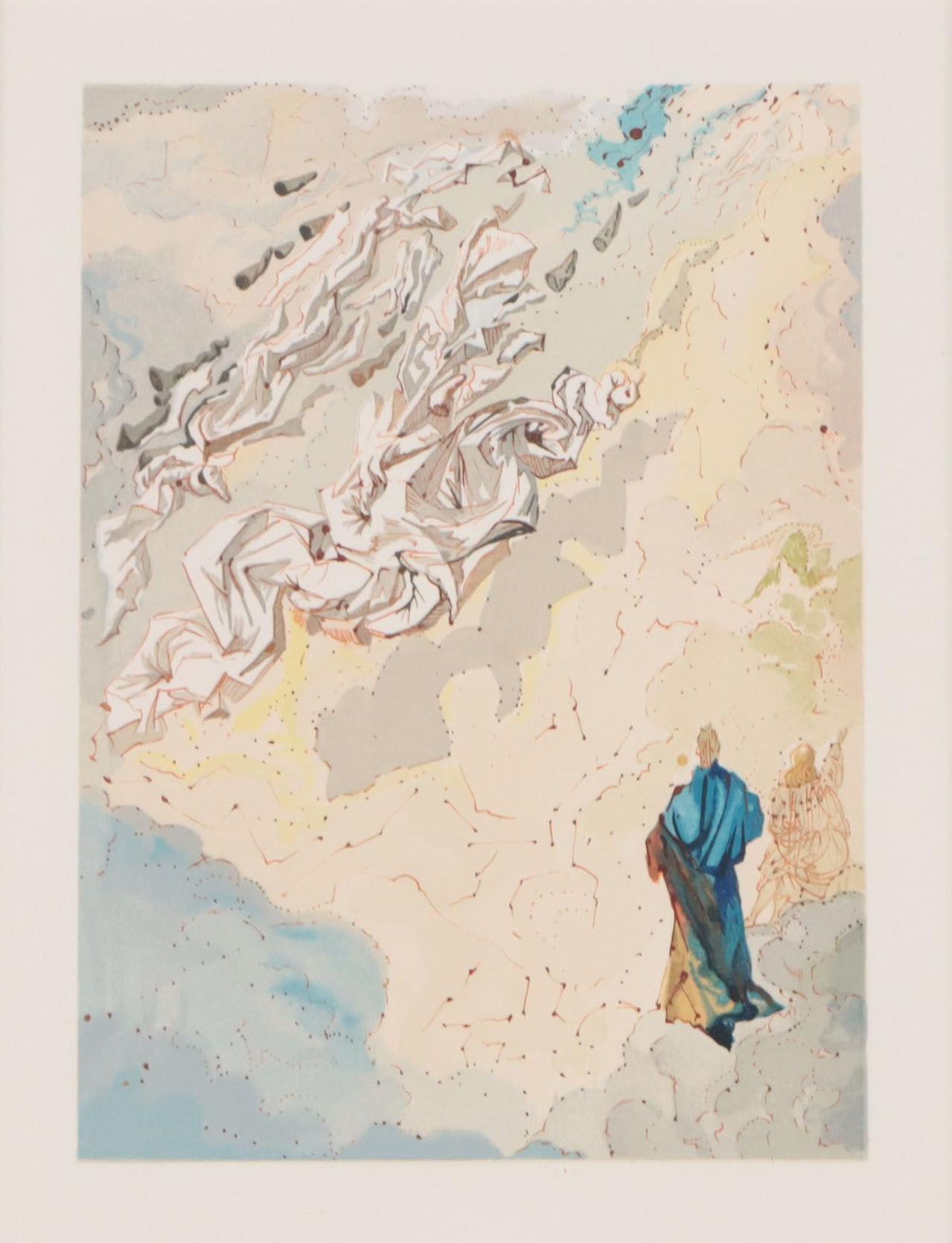 Salvador Dalí Wood Engraving "Le 6e ciel de Jupiter," 1960-1964