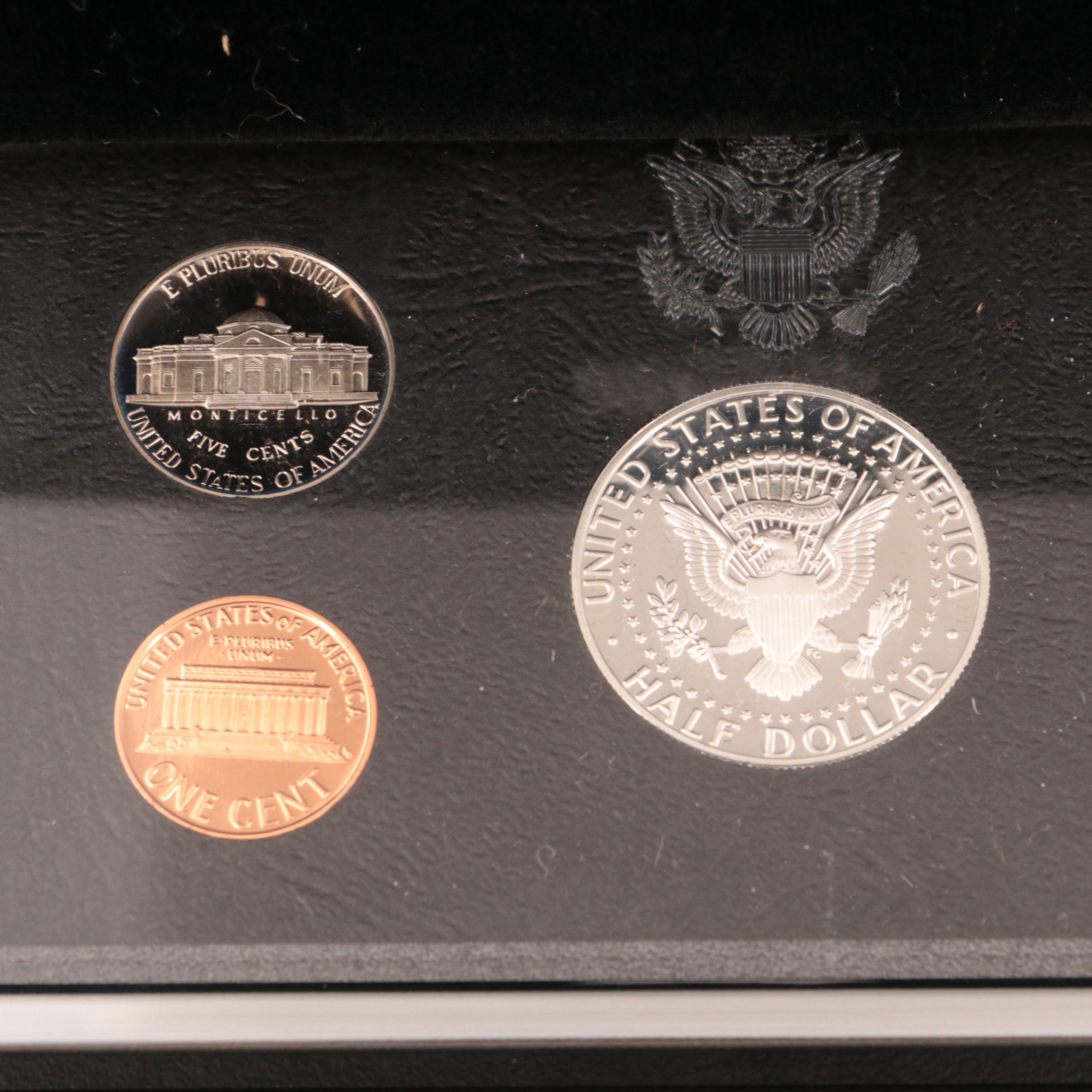 Two United States Mint Premier Silver Proof Sets, 1993 and 1997