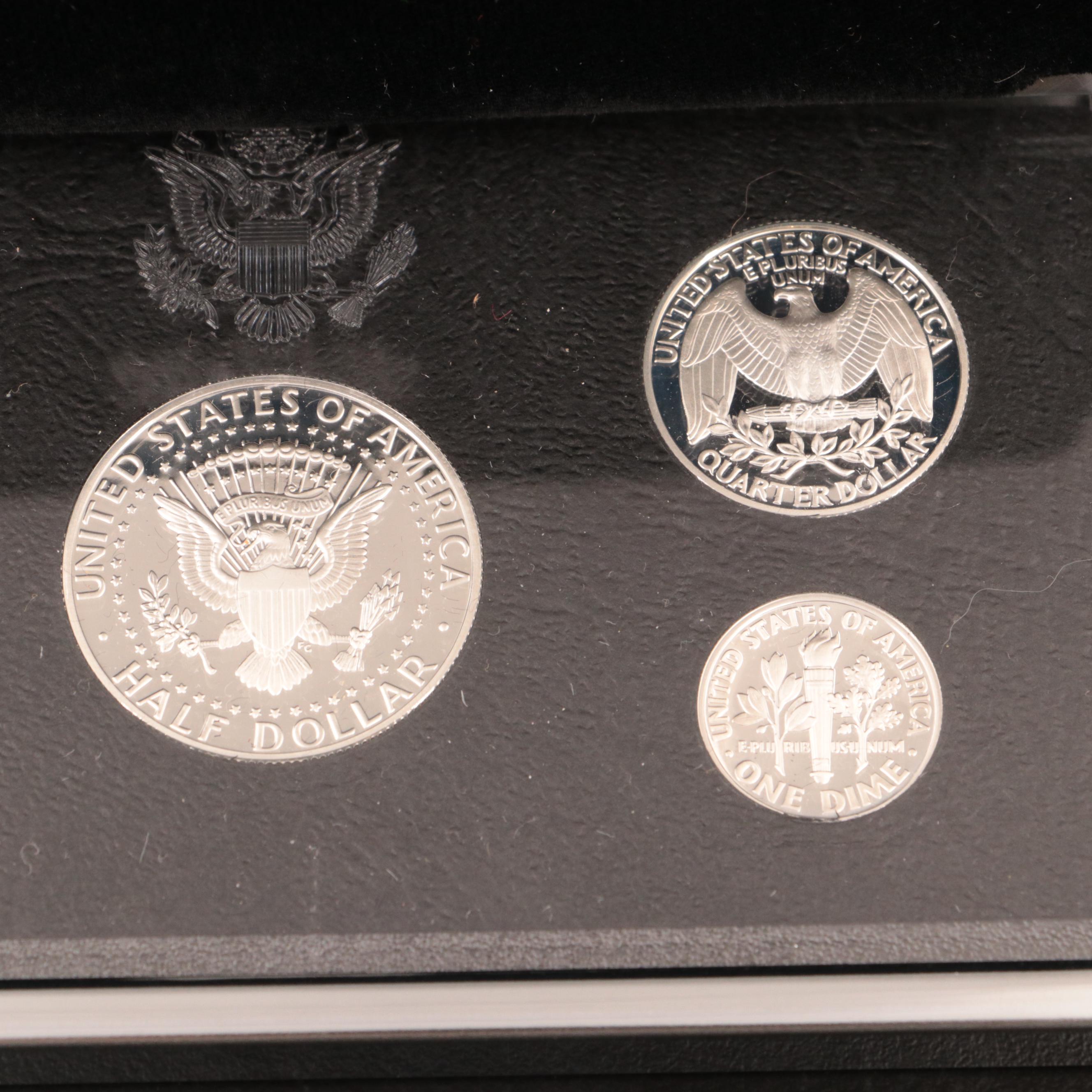 Two United States Mint Premier Silver Proof Sets, 1993 and 1997