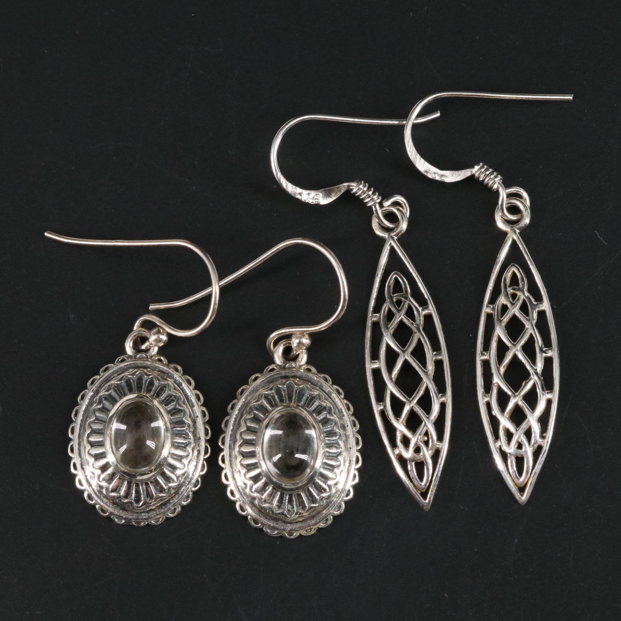 Sterling Earring Duo Featuring Topaz