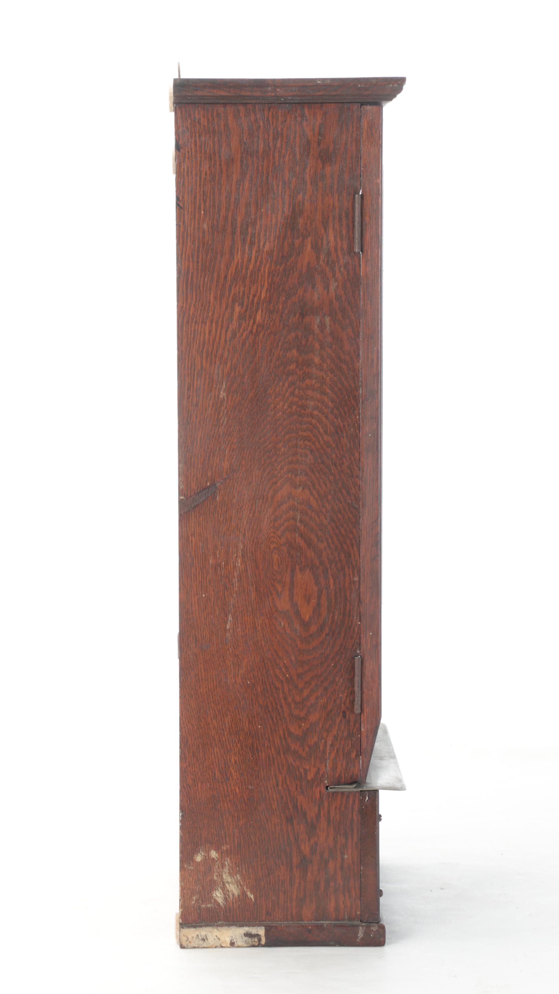 Oak-Cased Simplex Time-Recorder Wall Clock, Early to Mid 20th Century