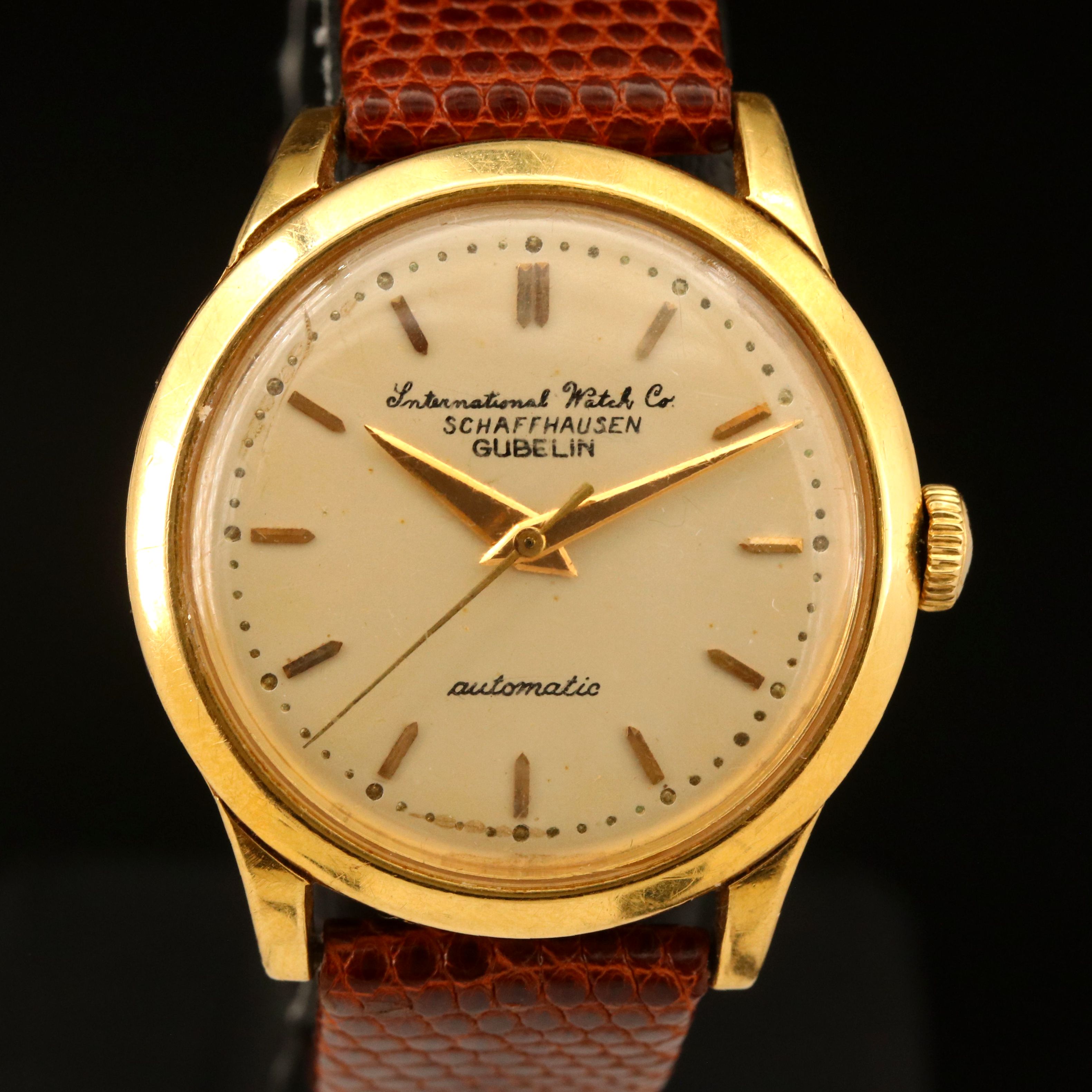 International Watch Co. Schaffhausen Gubelin 18K Watch