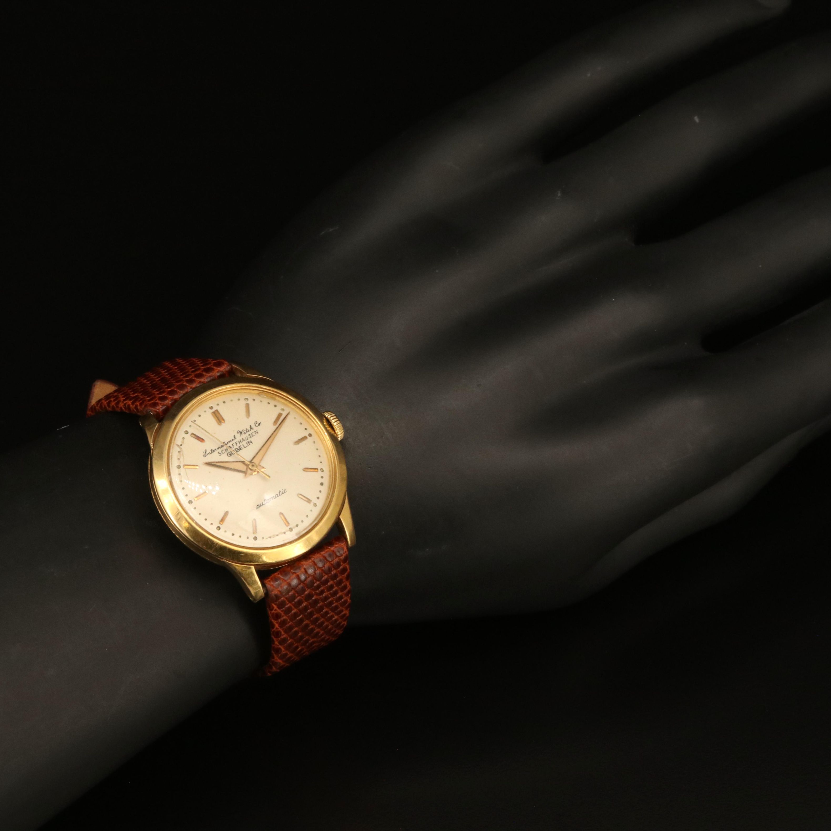 International Watch Co. Schaffhausen Gubelin 18K Watch