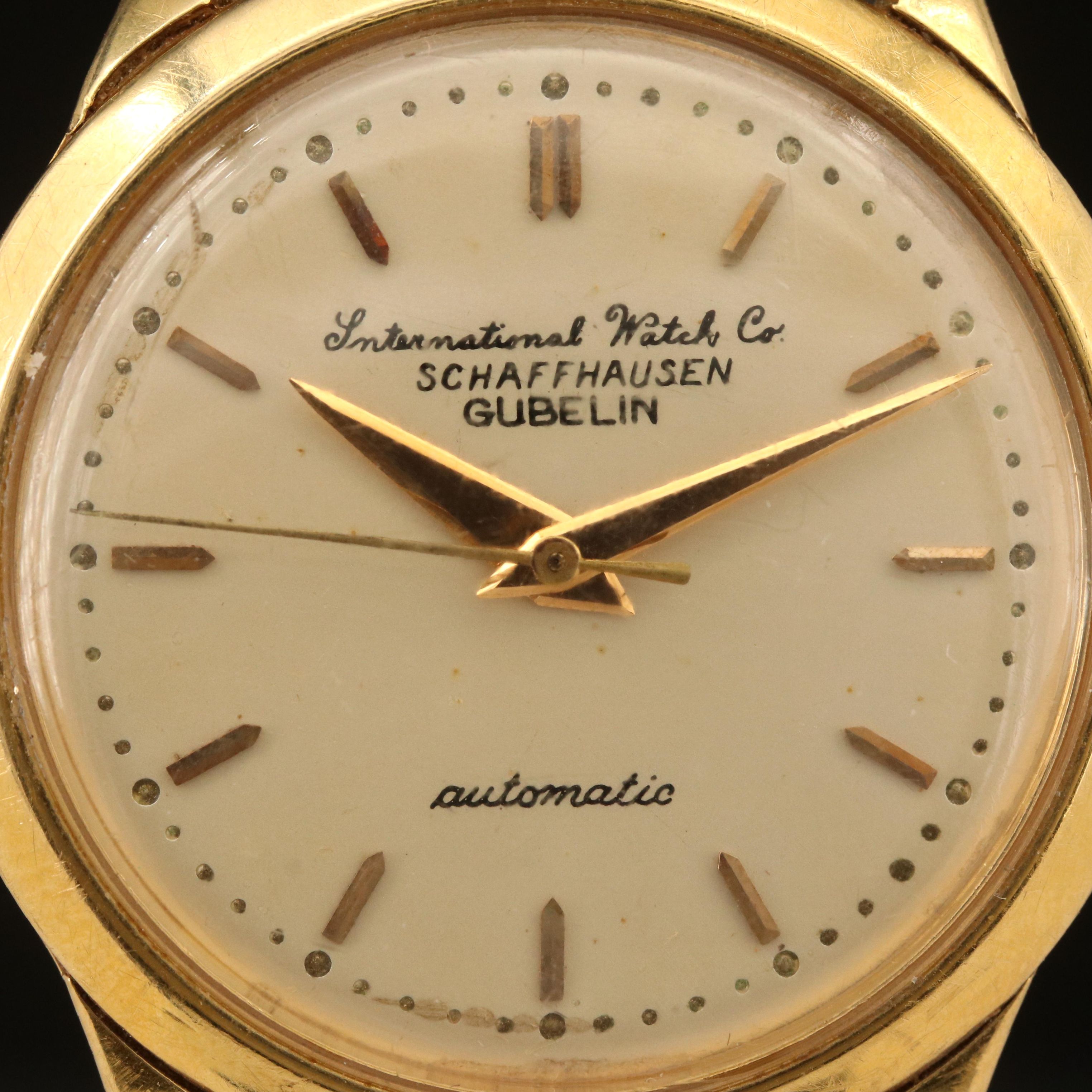 International Watch Co. Schaffhausen Gubelin 18K Watch