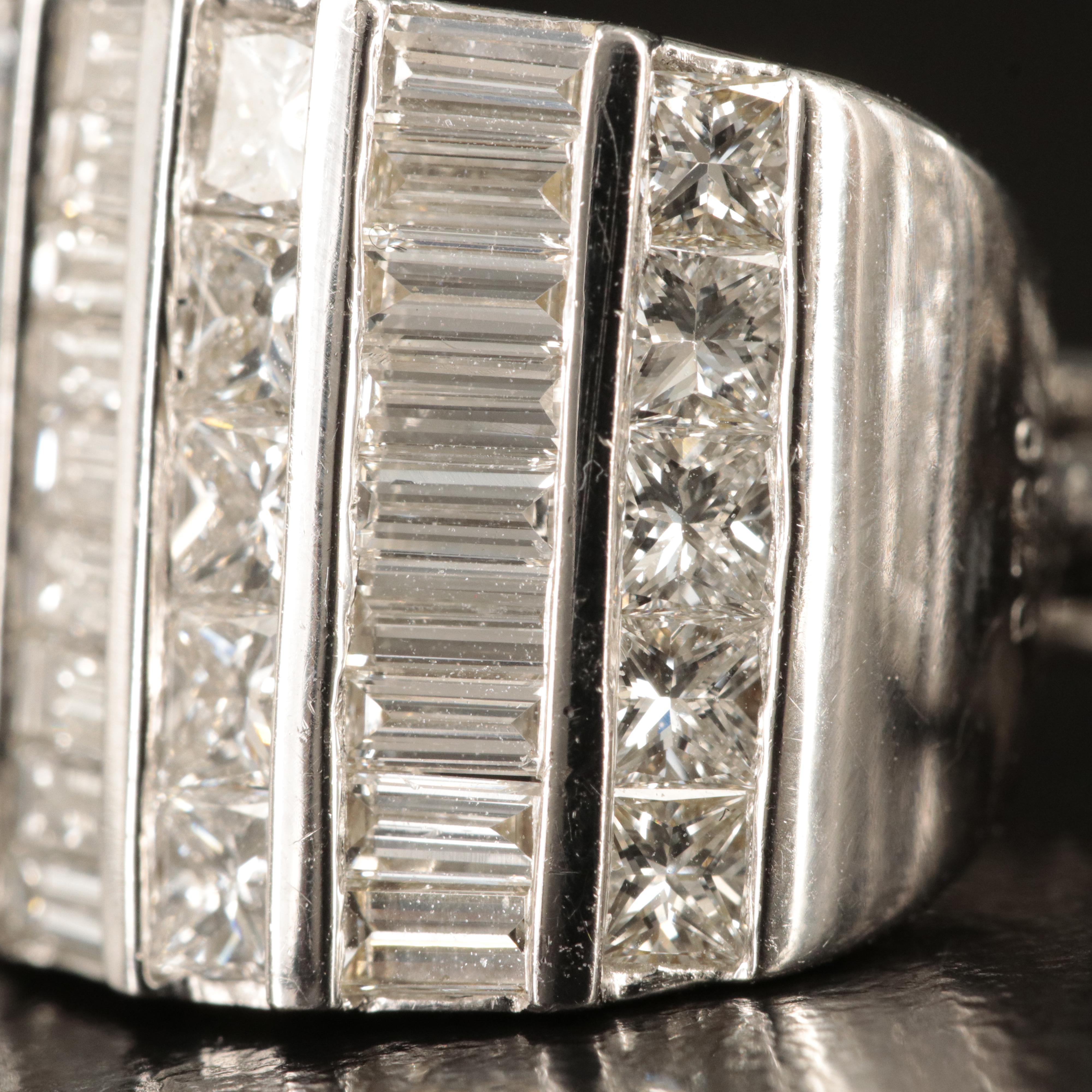 18K 7.20 CTW Diamond J Hoop Earrings