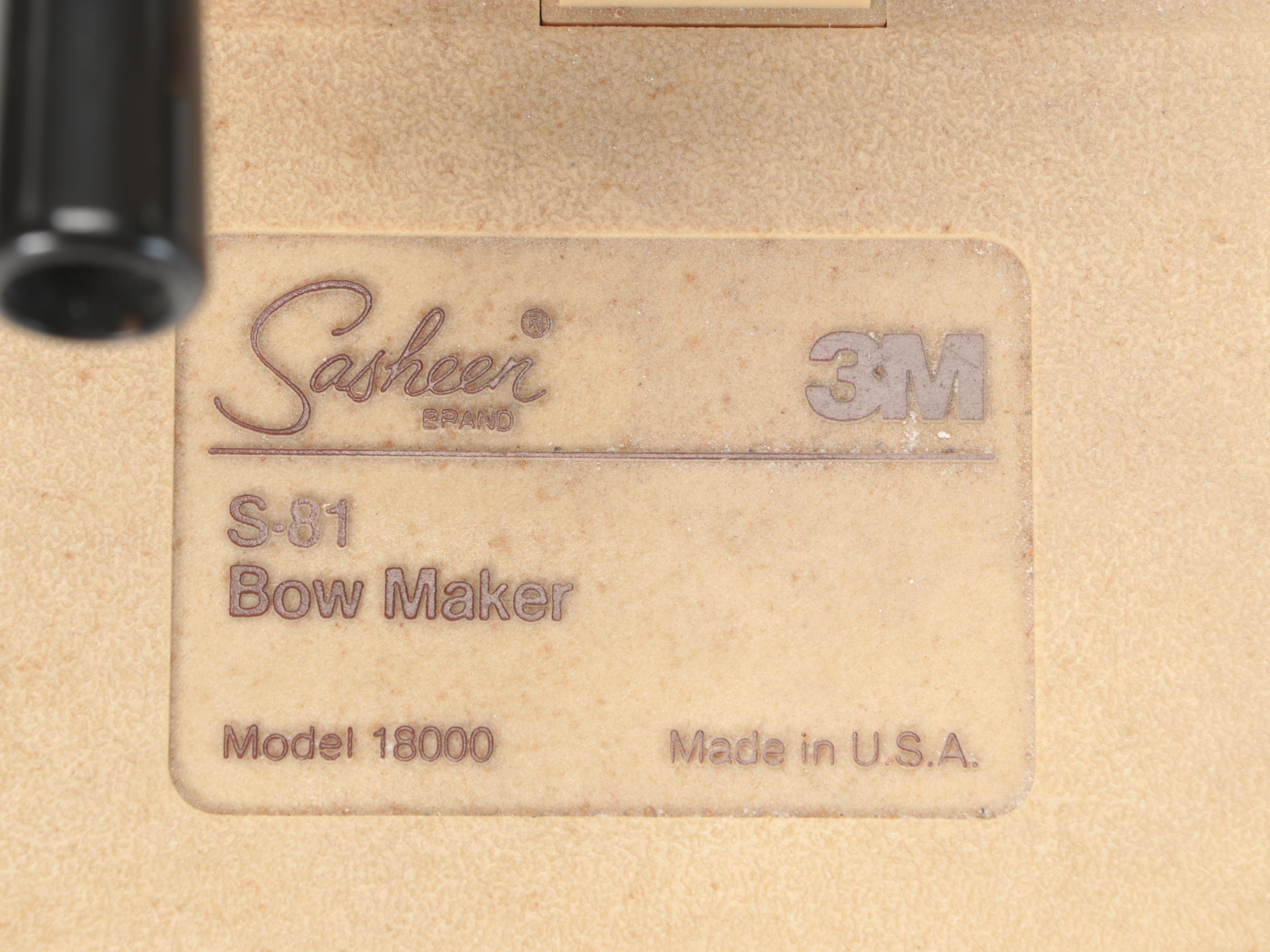 Sasheen by 3M Bow Maker Machine With Box of Bow Pins