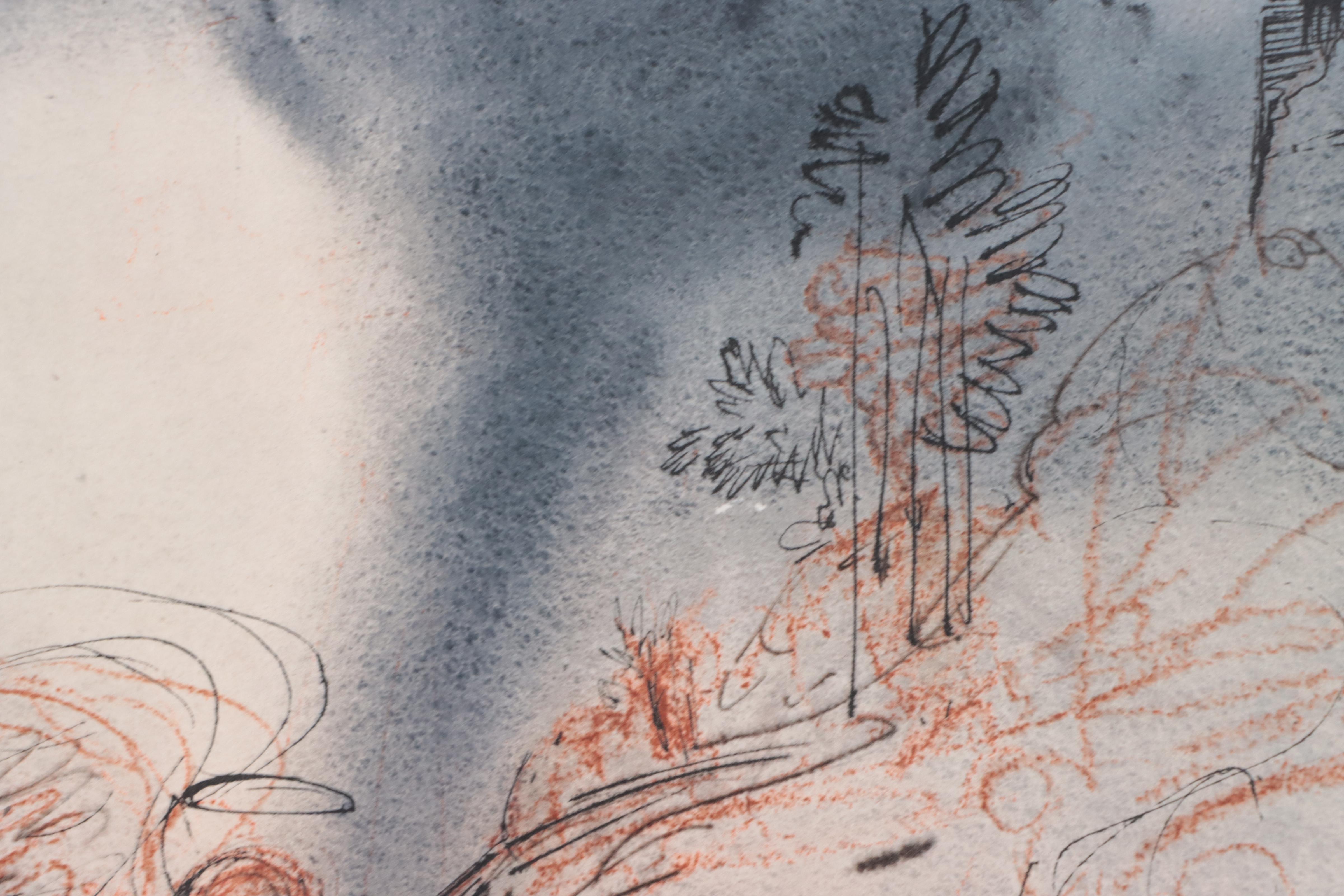 Salvador Dalí Lithographic Print from "Biblia Sacra," 1969