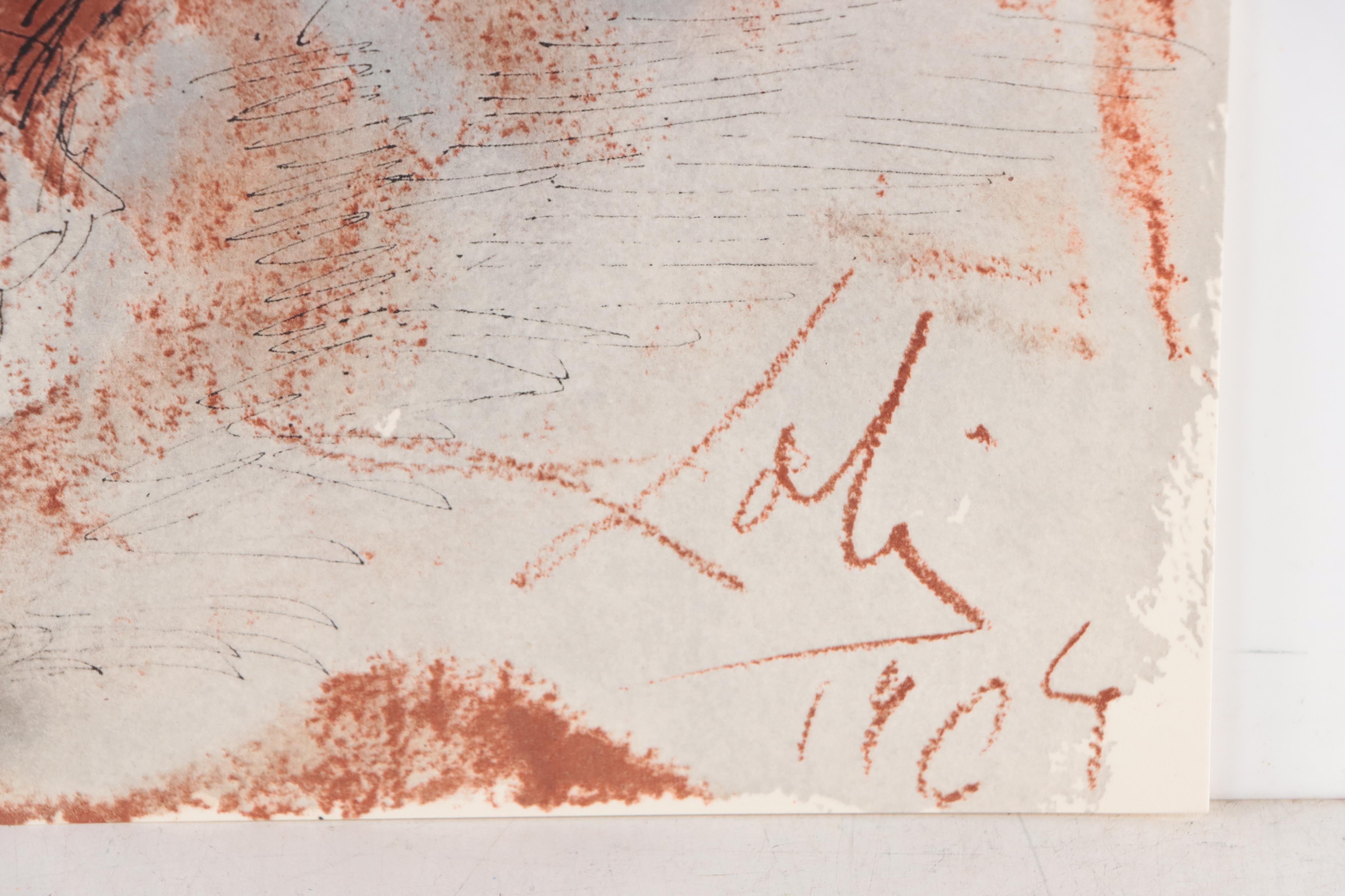 Salvador Dalí Lithographic Print from "Biblia Sacra," 1969