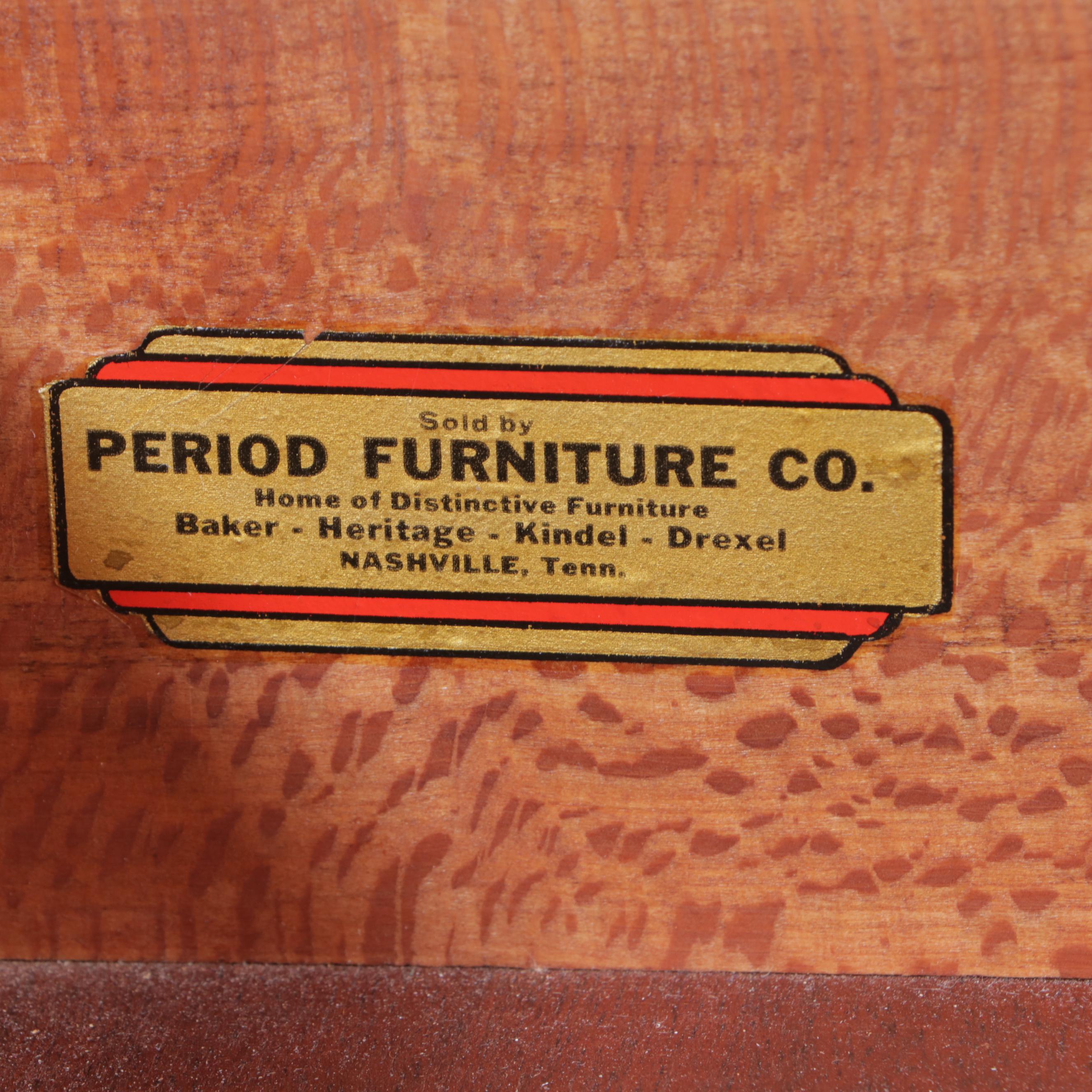 Kindel Federal Style Mahogany Eight Drawer Bowfront Chest, Mid-20th Century