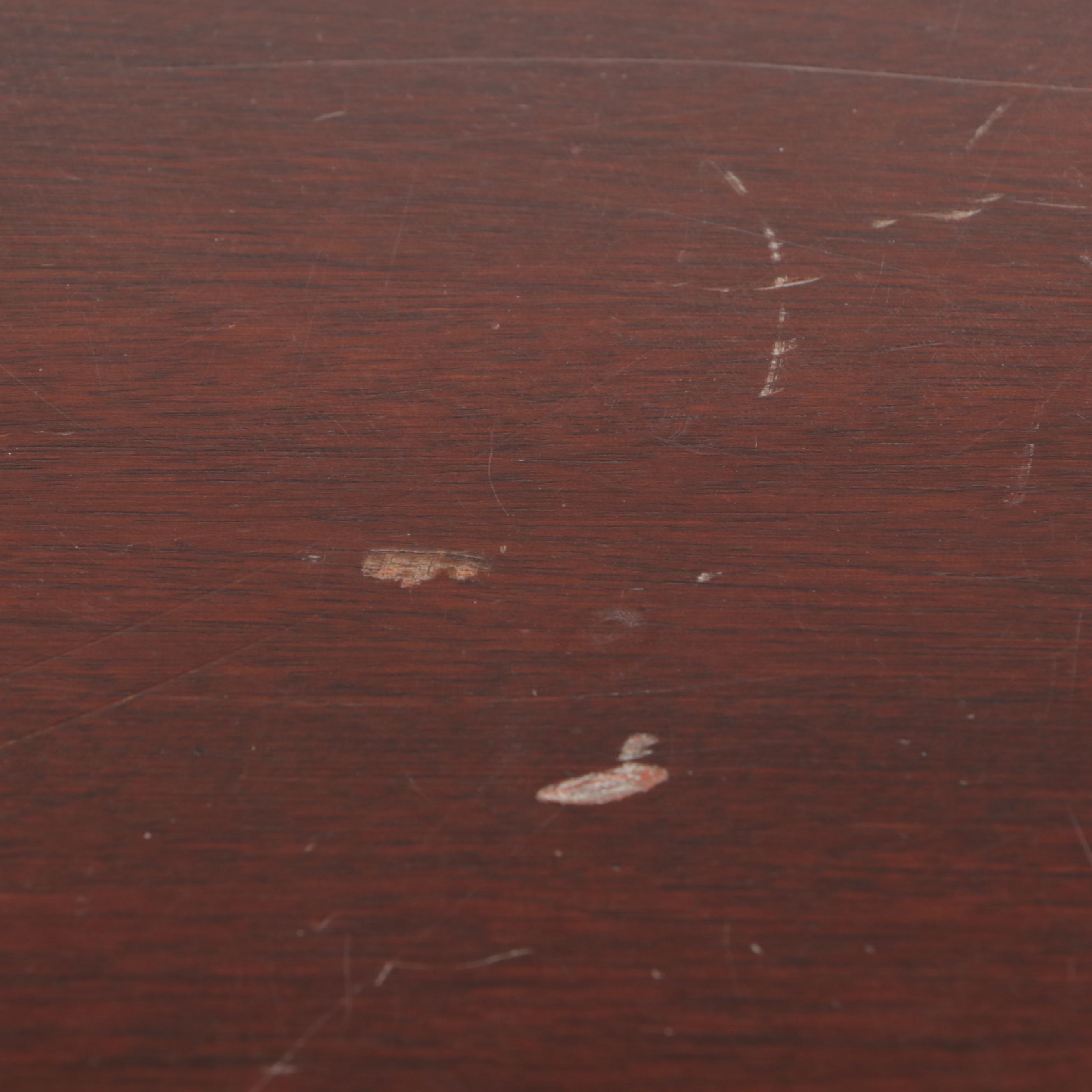 Kindel Federal Style Mahogany Eight Drawer Bowfront Chest, Mid-20th Century