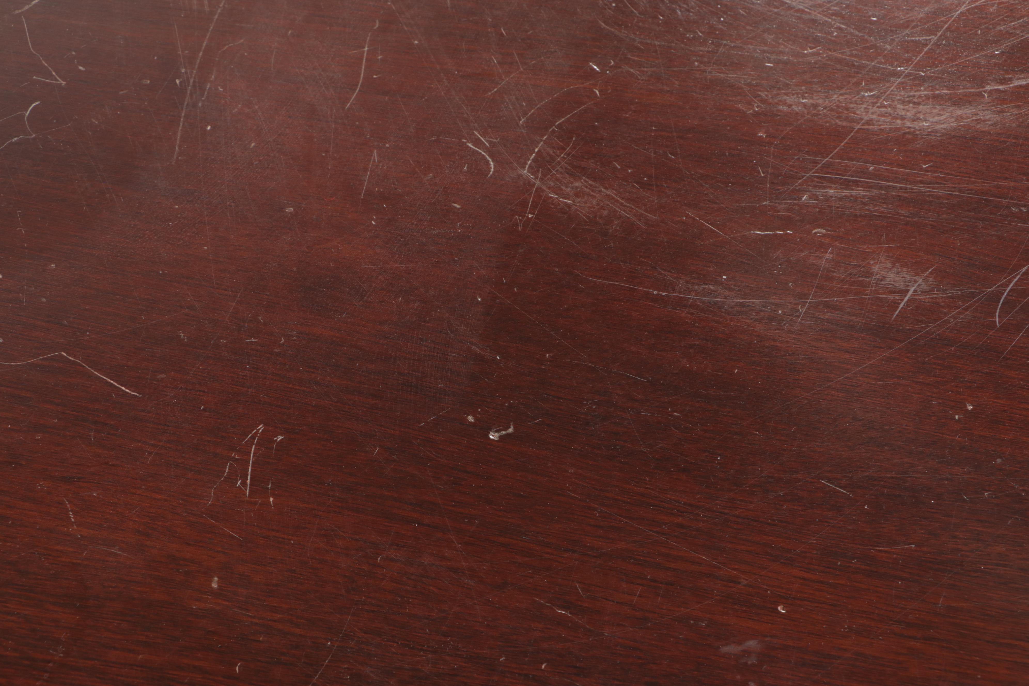 Kindel Federal Style Mahogany Eight Drawer Bowfront Chest, Mid-20th Century