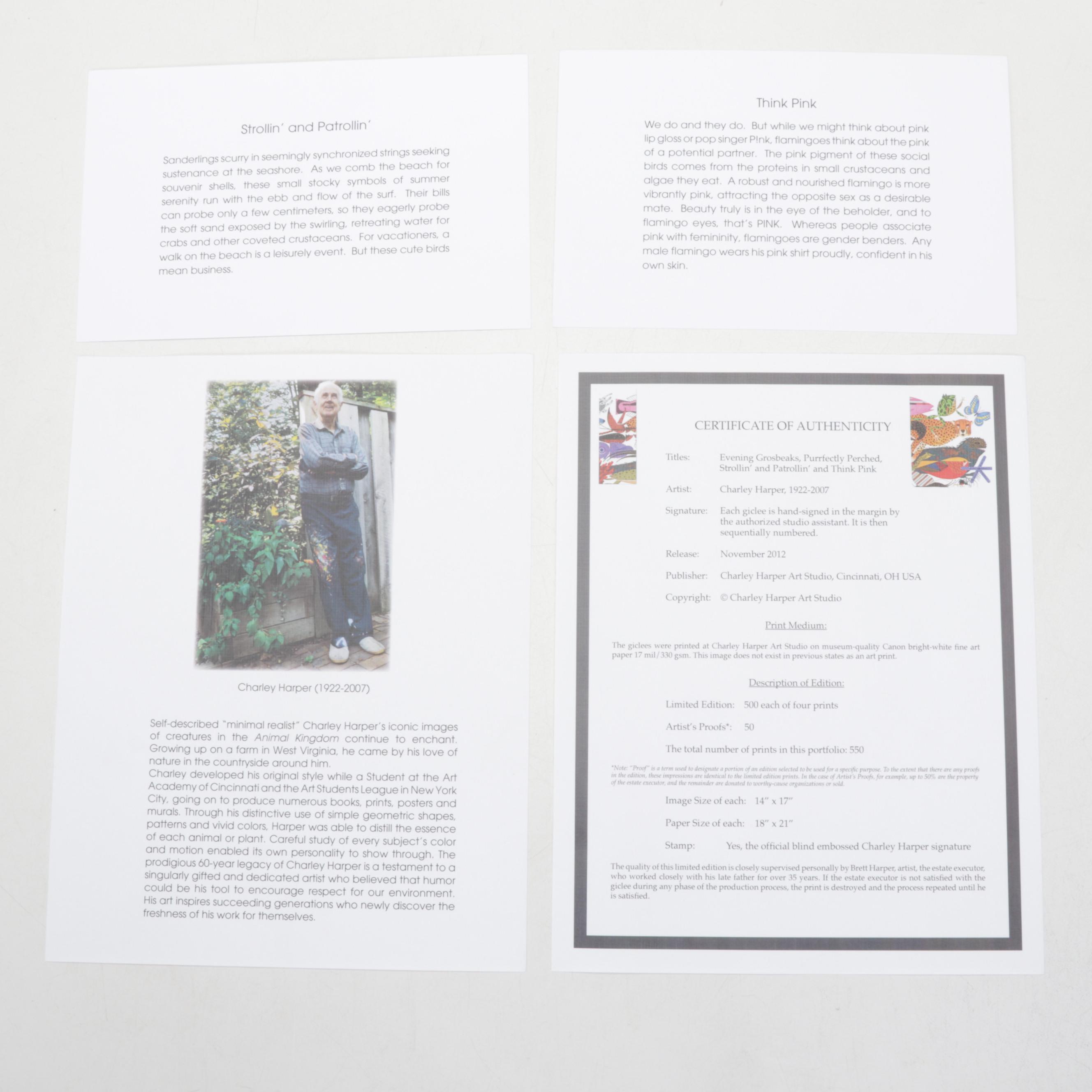 "Charley Harper's Animal Kingdom" Giclée Portfolio, 2012