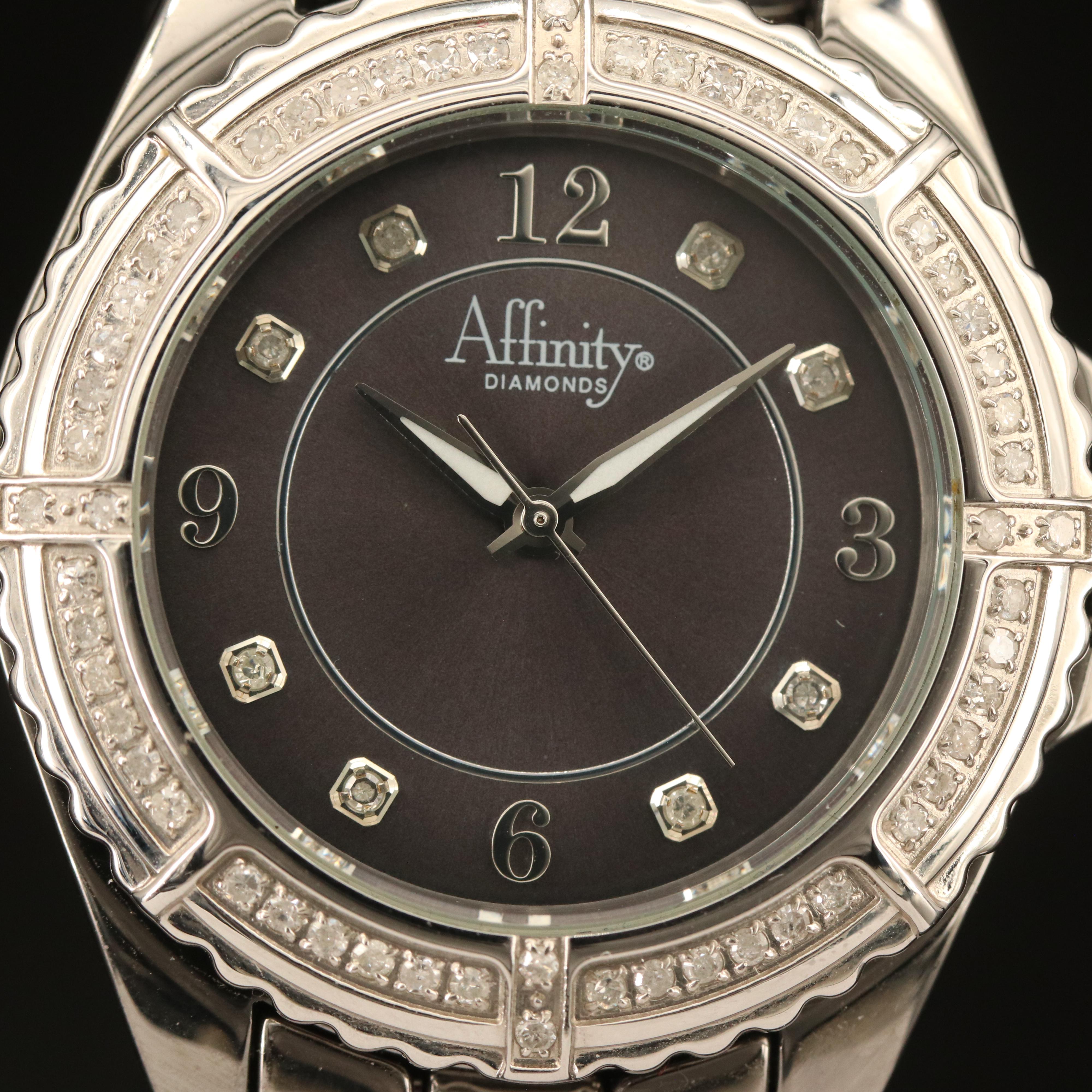 Affinity Diamond and Ceramic Quartz Watch