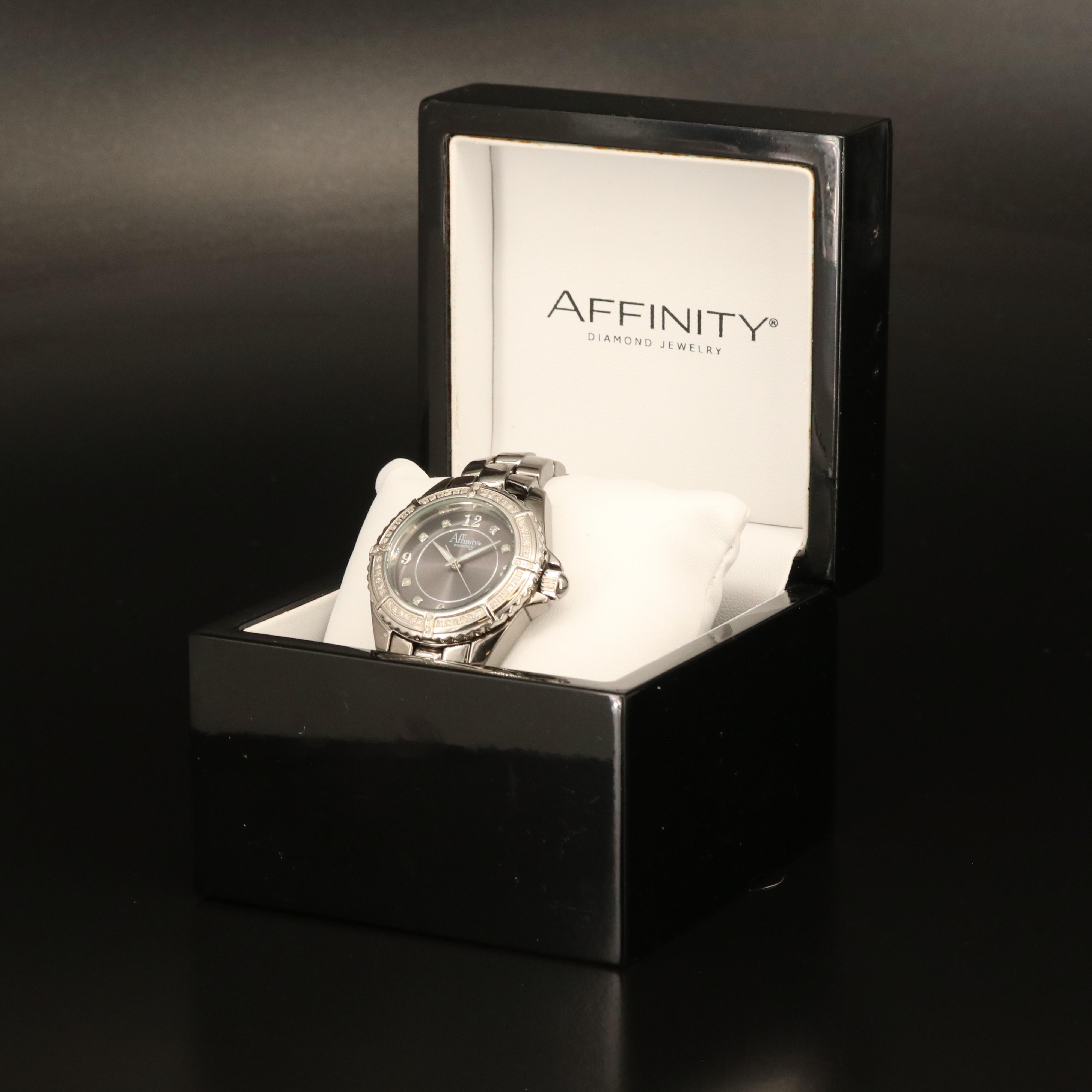 Affinity Diamond and Ceramic Quartz Watch