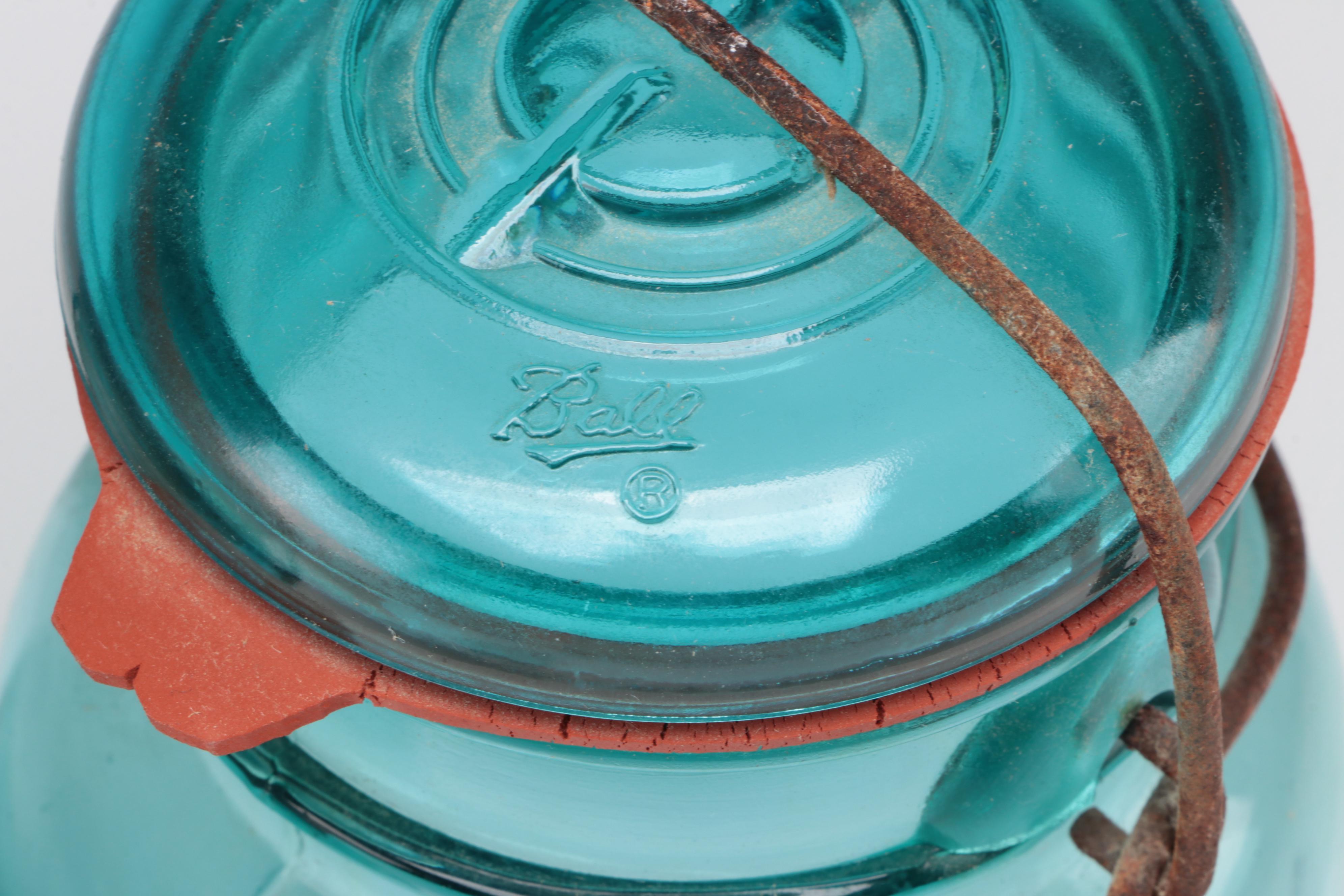 Ball Ideal and Atlas EZ Seal Glass Mason Jars, Early to Mid-20th Century