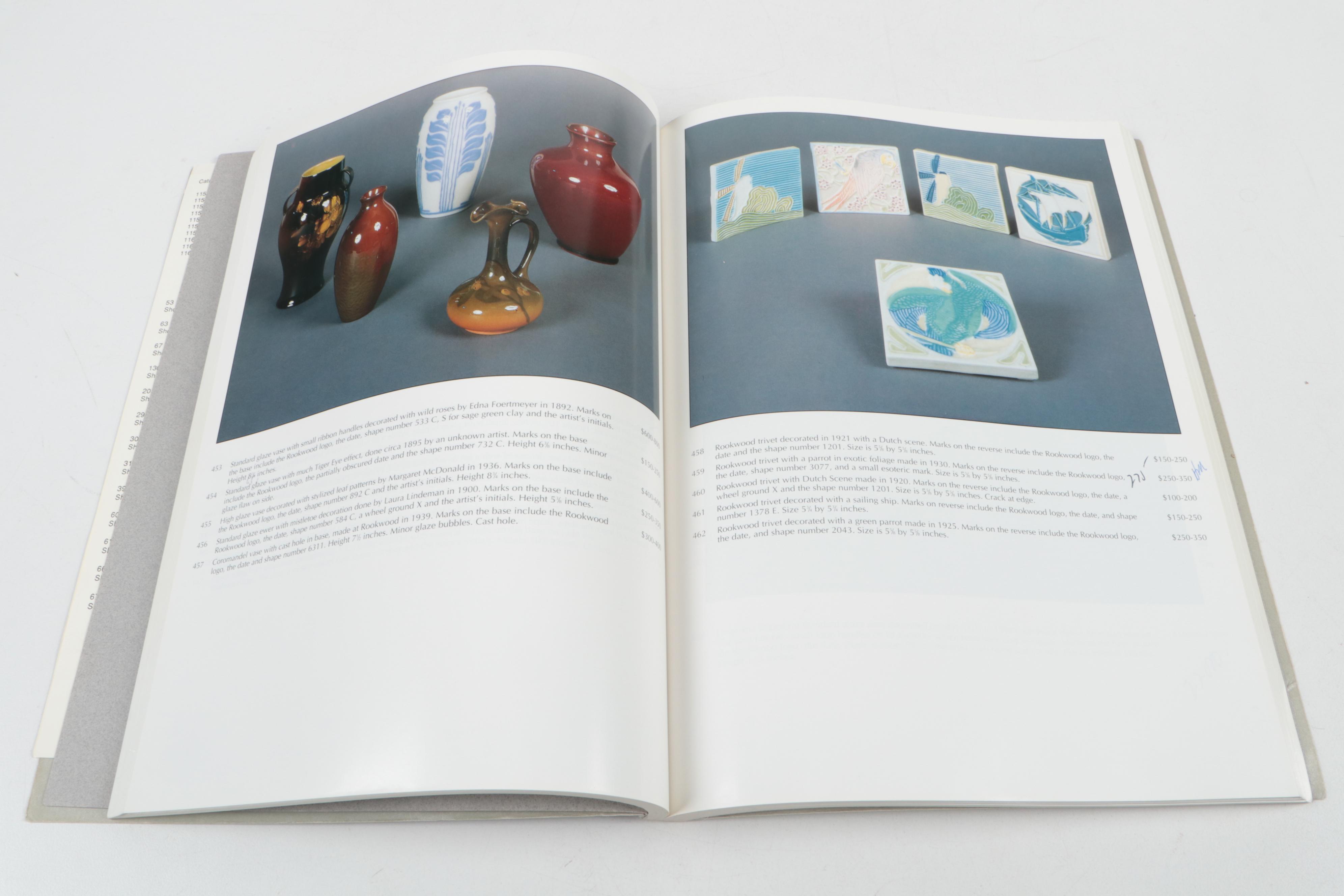 "Rookwood Pottery: The Glorious Gamble" by Anita J. Ellis and More