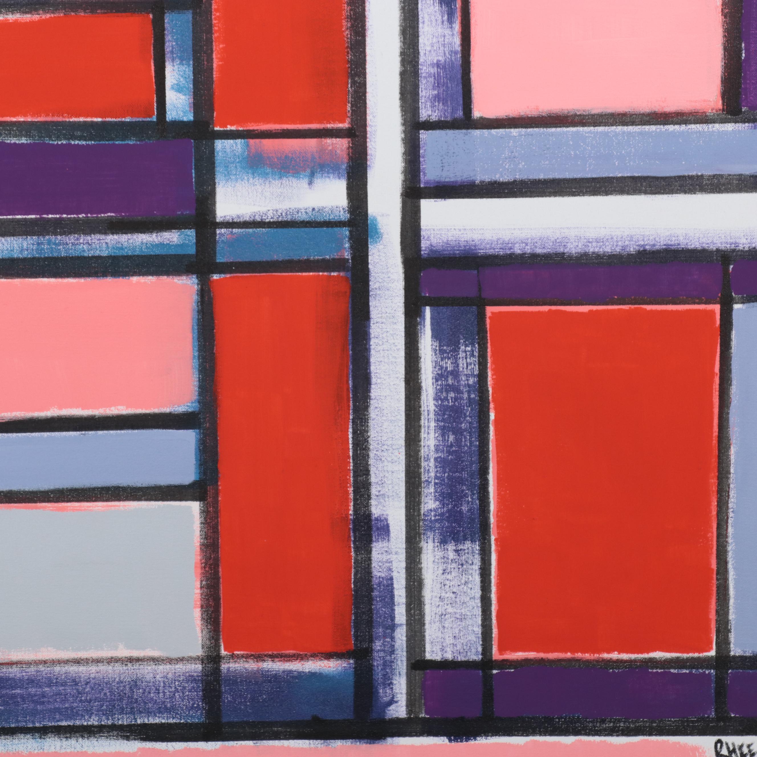 Rhee Lightner Abstract Acrylic Painting