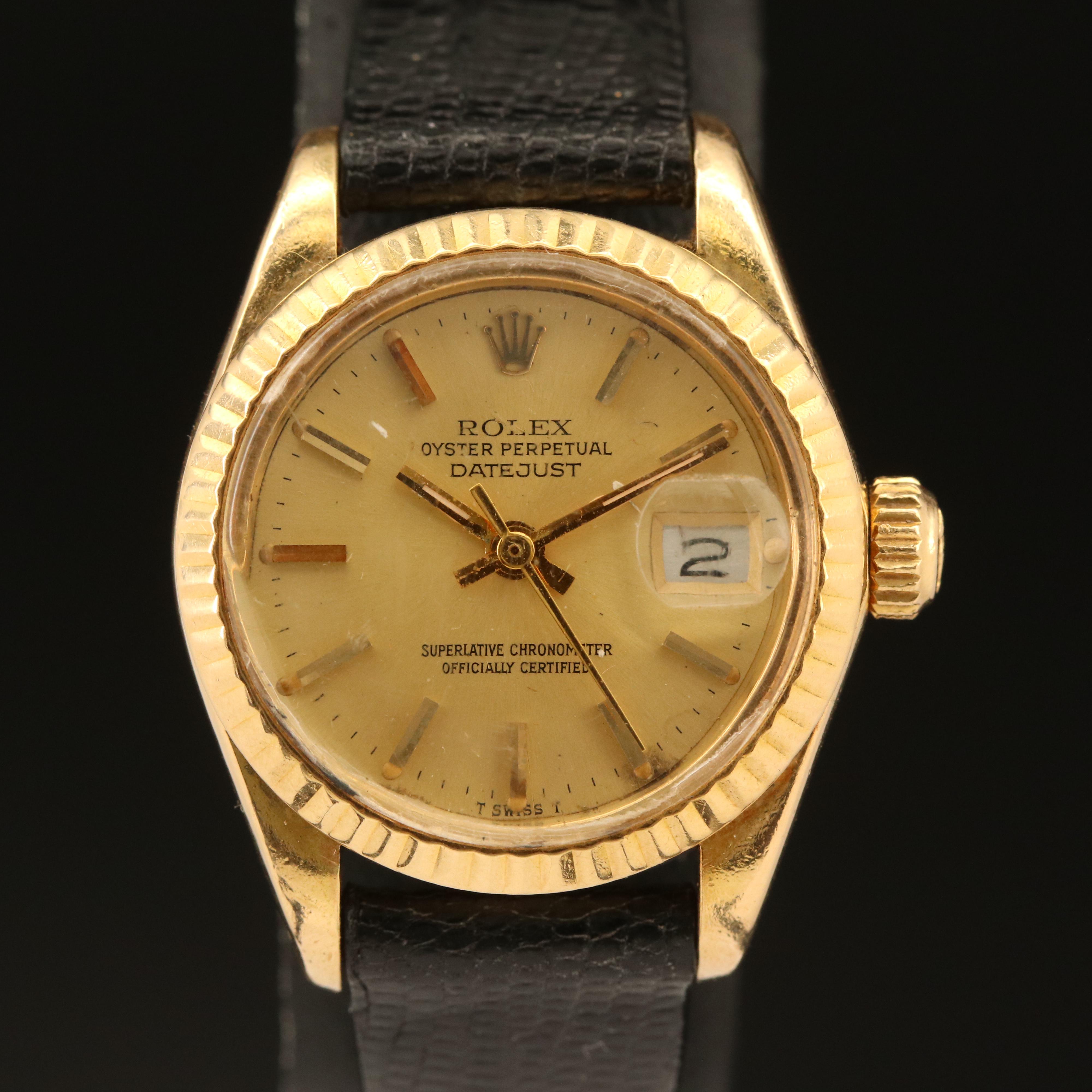1978 - 79 18K Rolex Oyster Perpetual Datejust Watch