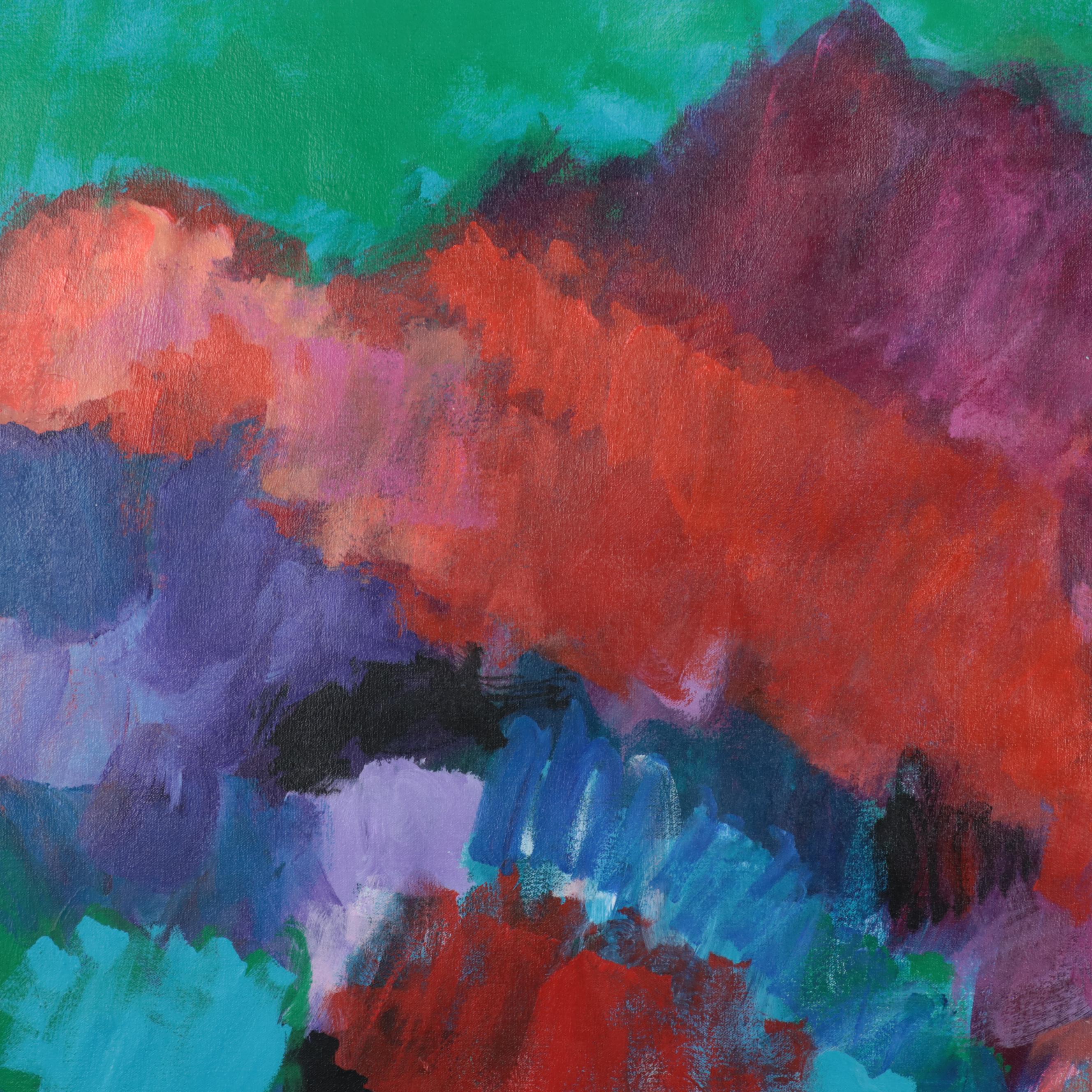 Rhee Lightner Abstract Acrylic Painting "In Bloom"