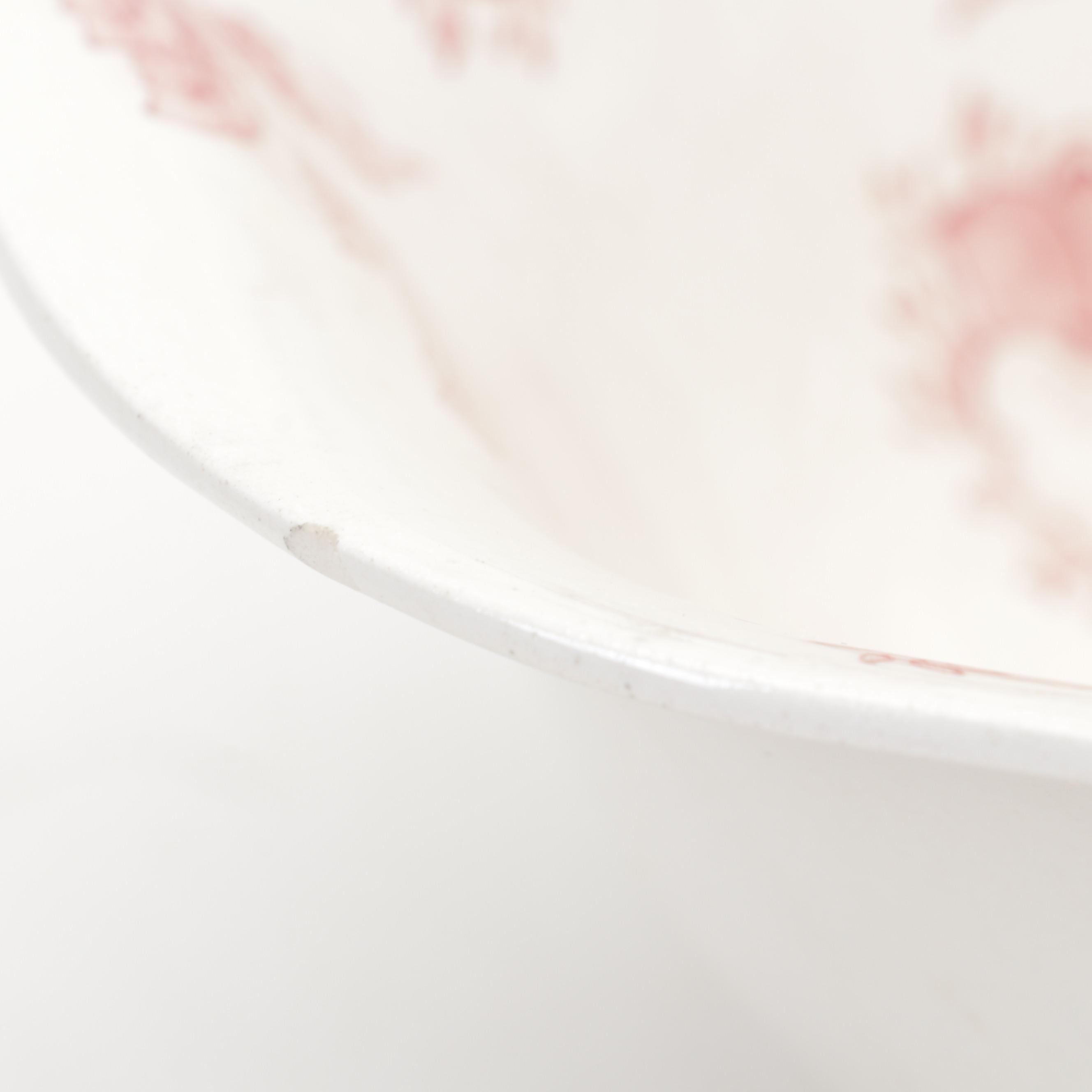 Johnson Bros. "English Chippendale Red Pink" Dinnerware, 1935-1965