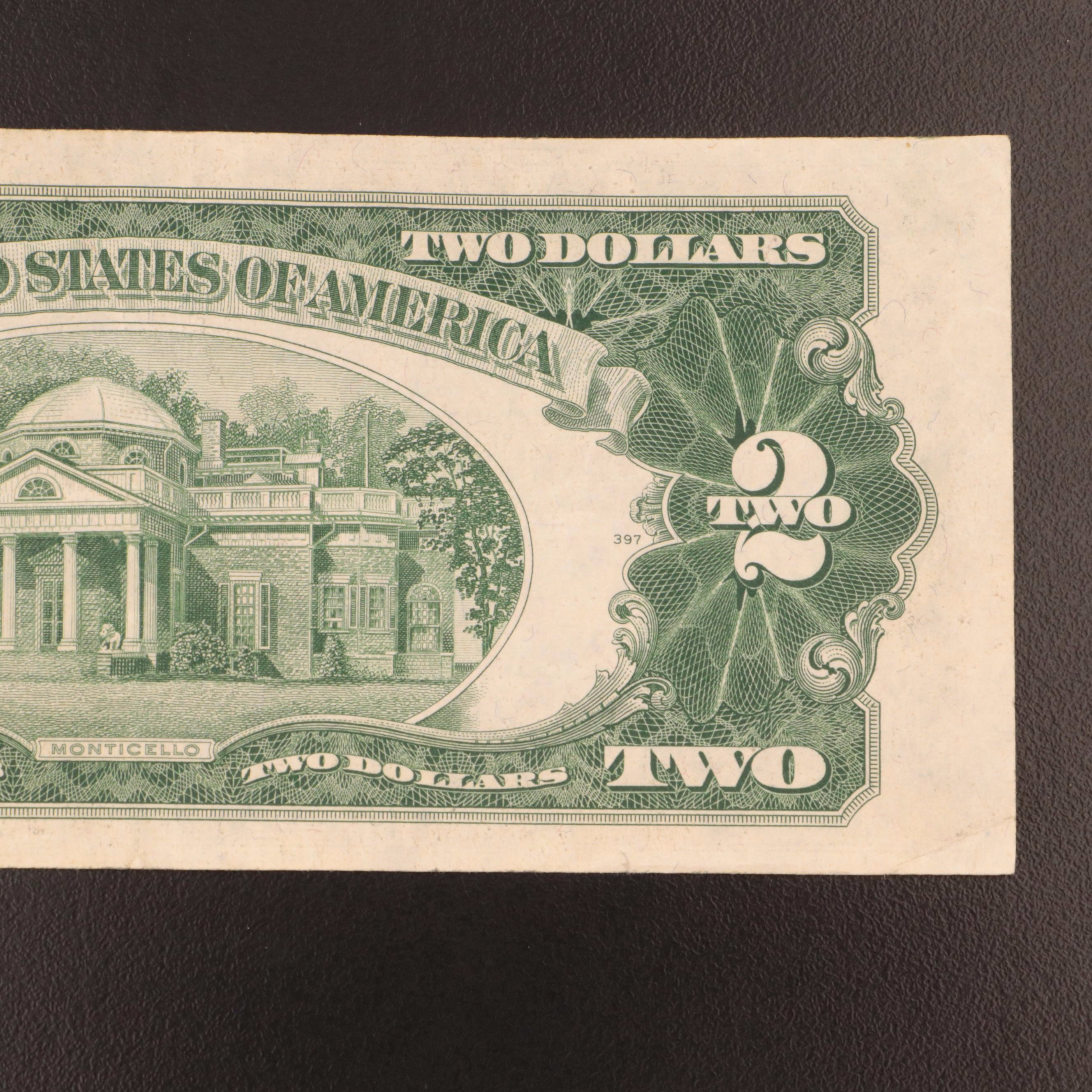 Seven $2 "Star Note" Legal Tender Notes