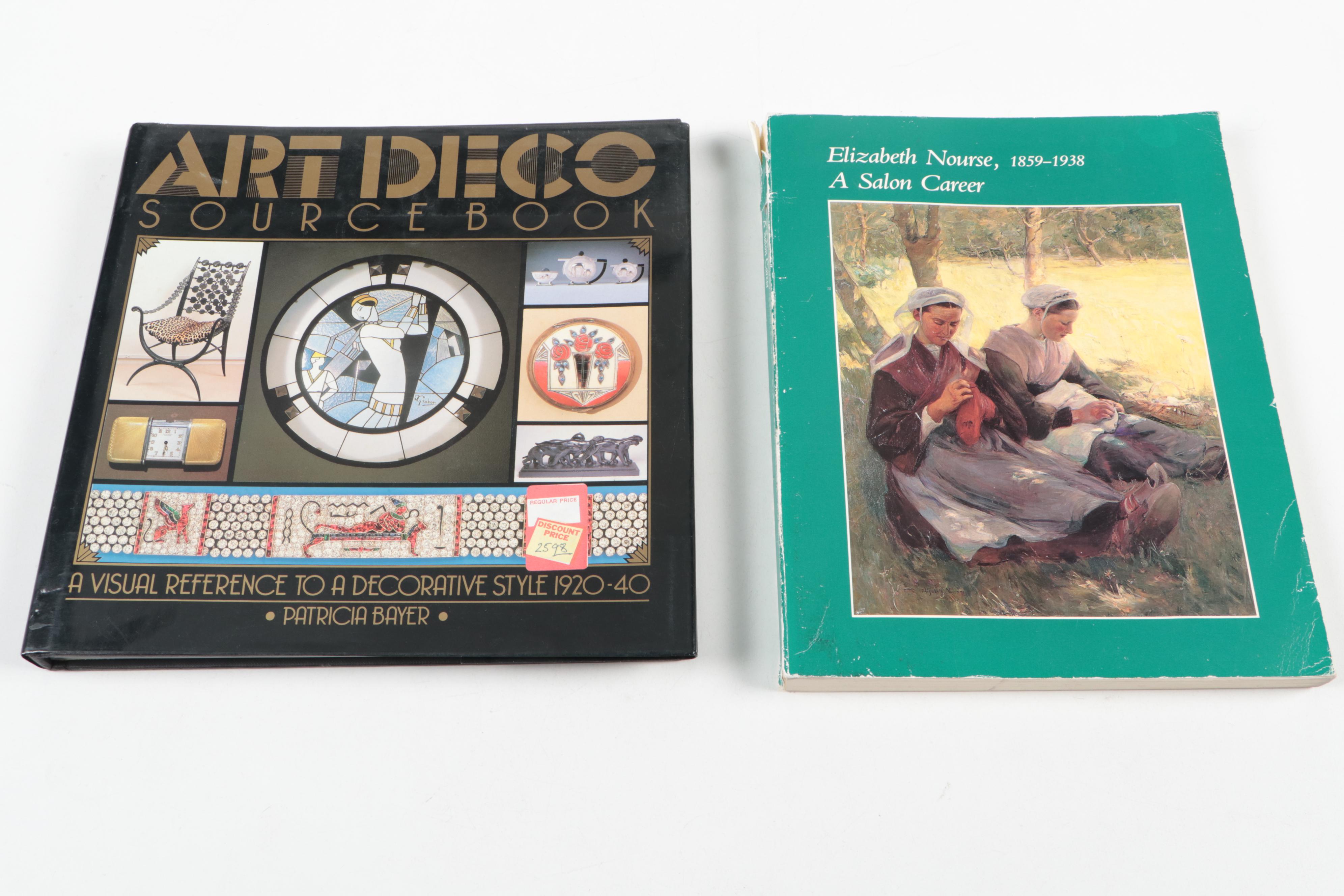 "Art Deco Source Book" by Patricia Bayer and More Art Reference Books