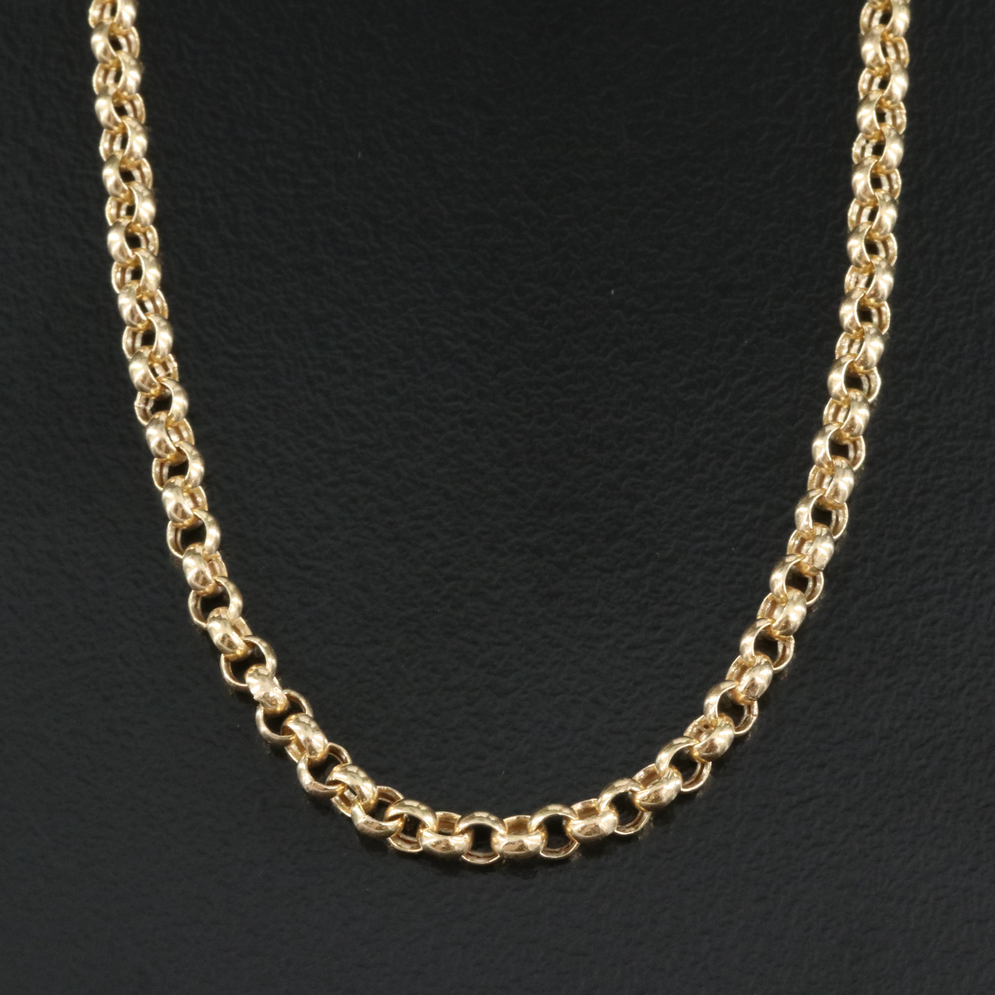 Italian 14K Rolo Chain