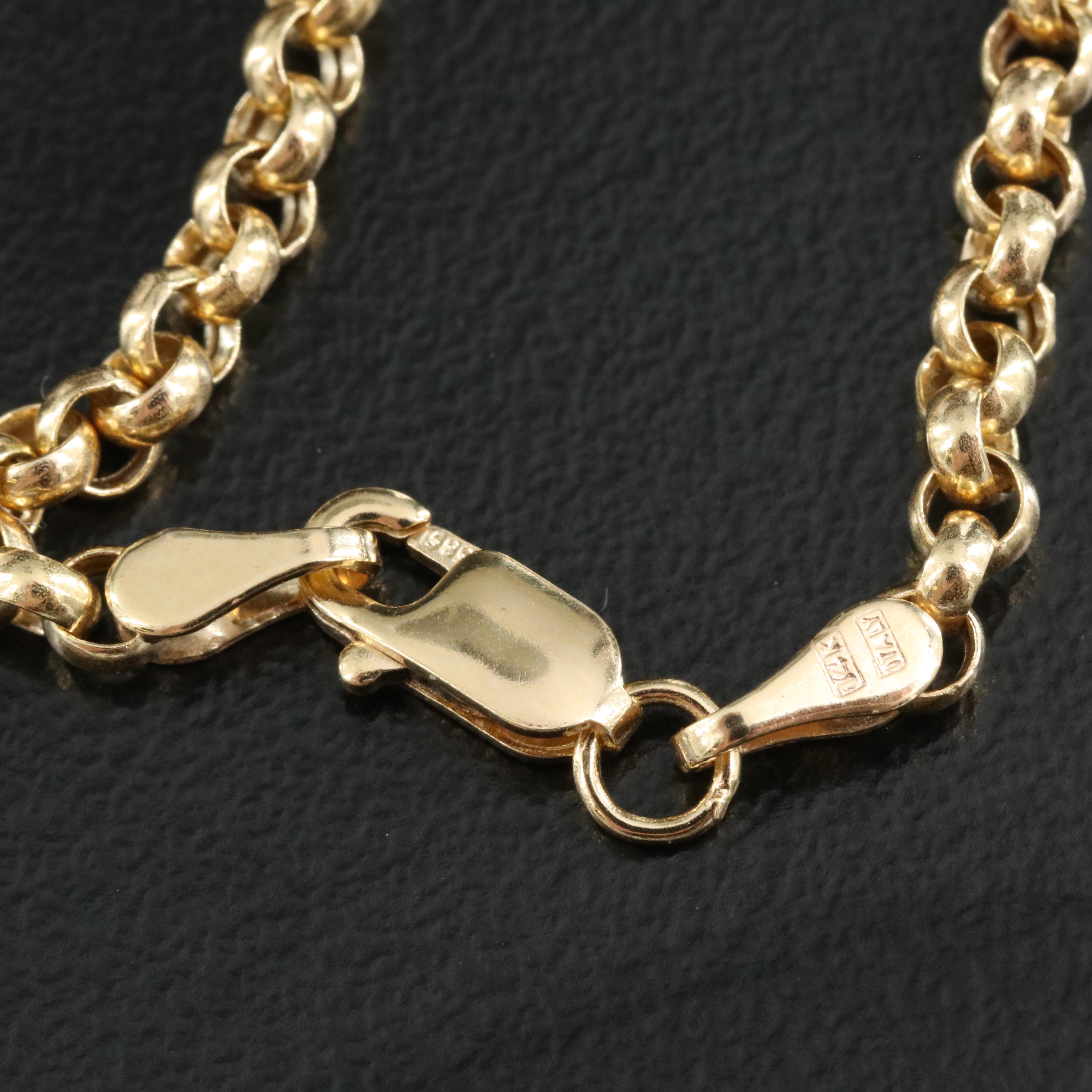 Italian 14K Rolo Chain