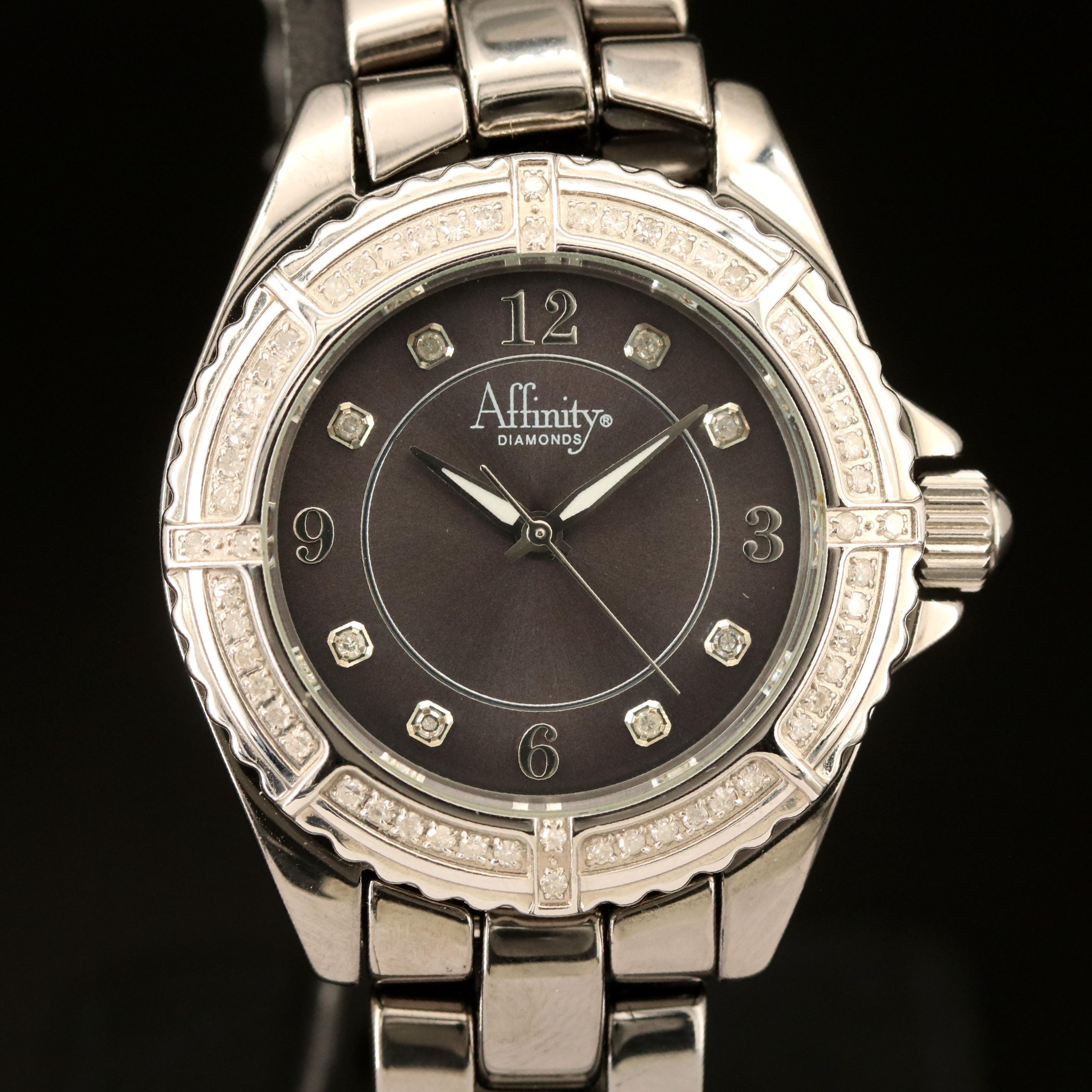Affinity Diamond and Ceramic Quartz Watch