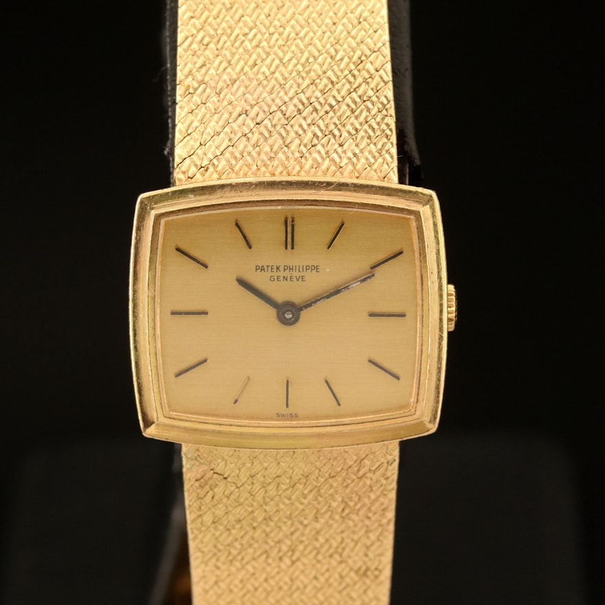 Vintage Patek Philippe 18K Manuel Wind Wristwatch