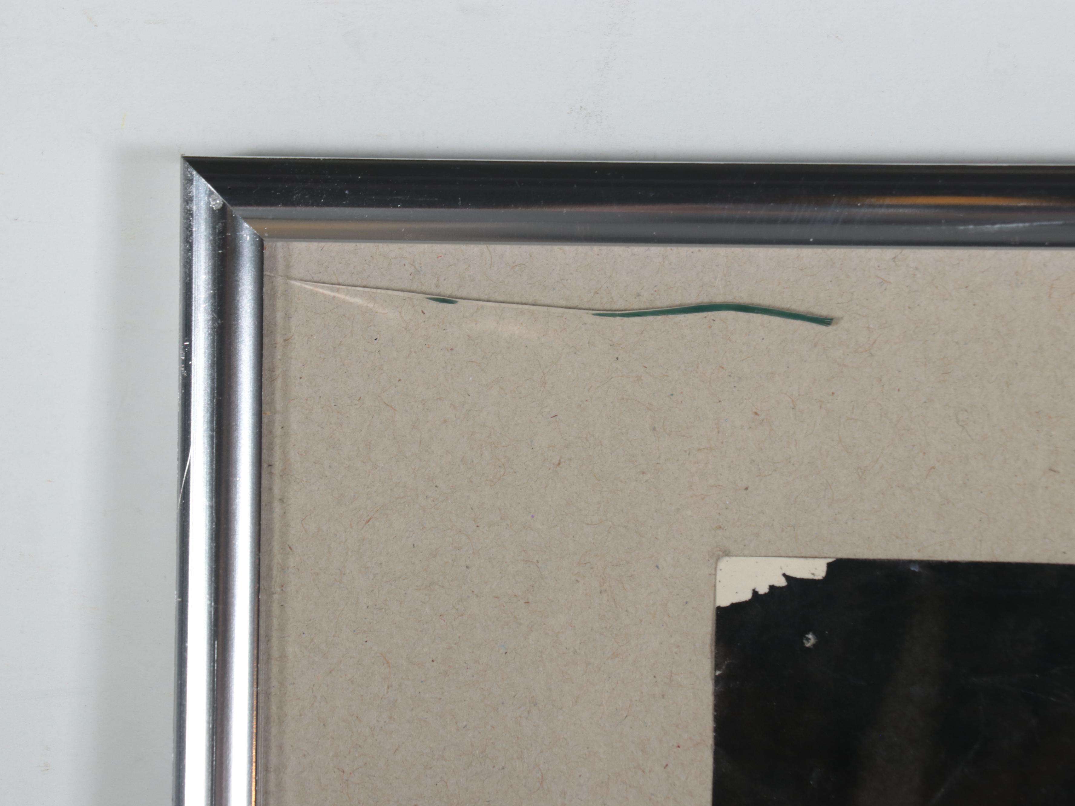 Lynn Charles Foster Abstract Ink Wash and Graphite Industrial Scene, 1983