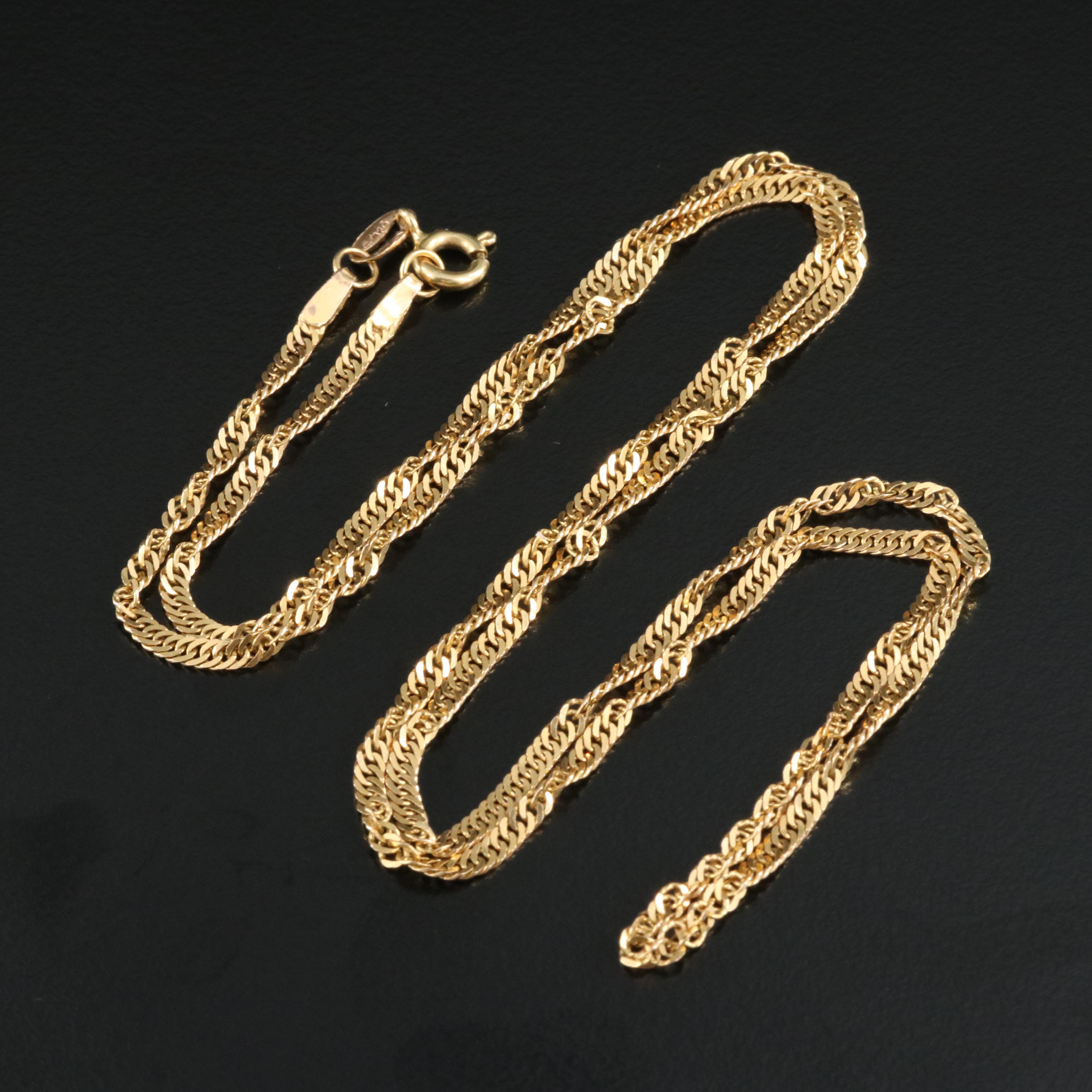 18K Singapore Necklace