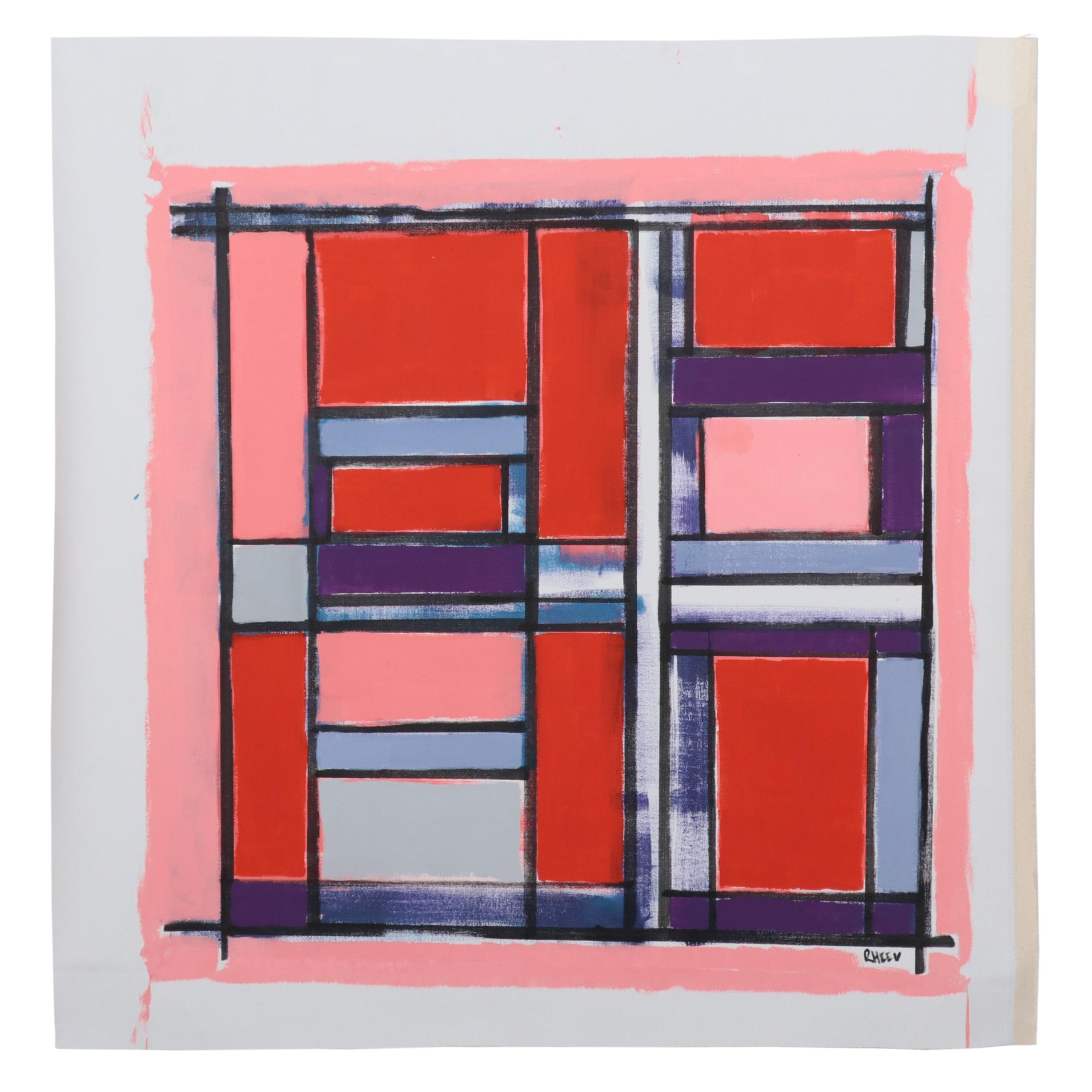 Rhee Lightner Abstract Acrylic Painting