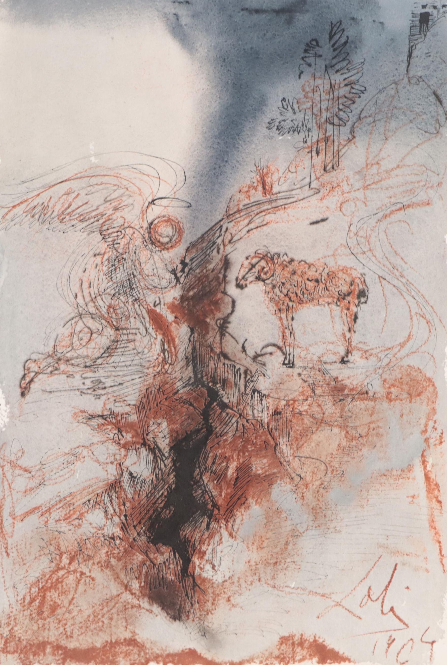 Salvador Dalí Lithographic Print from "Biblia Sacra," 1969