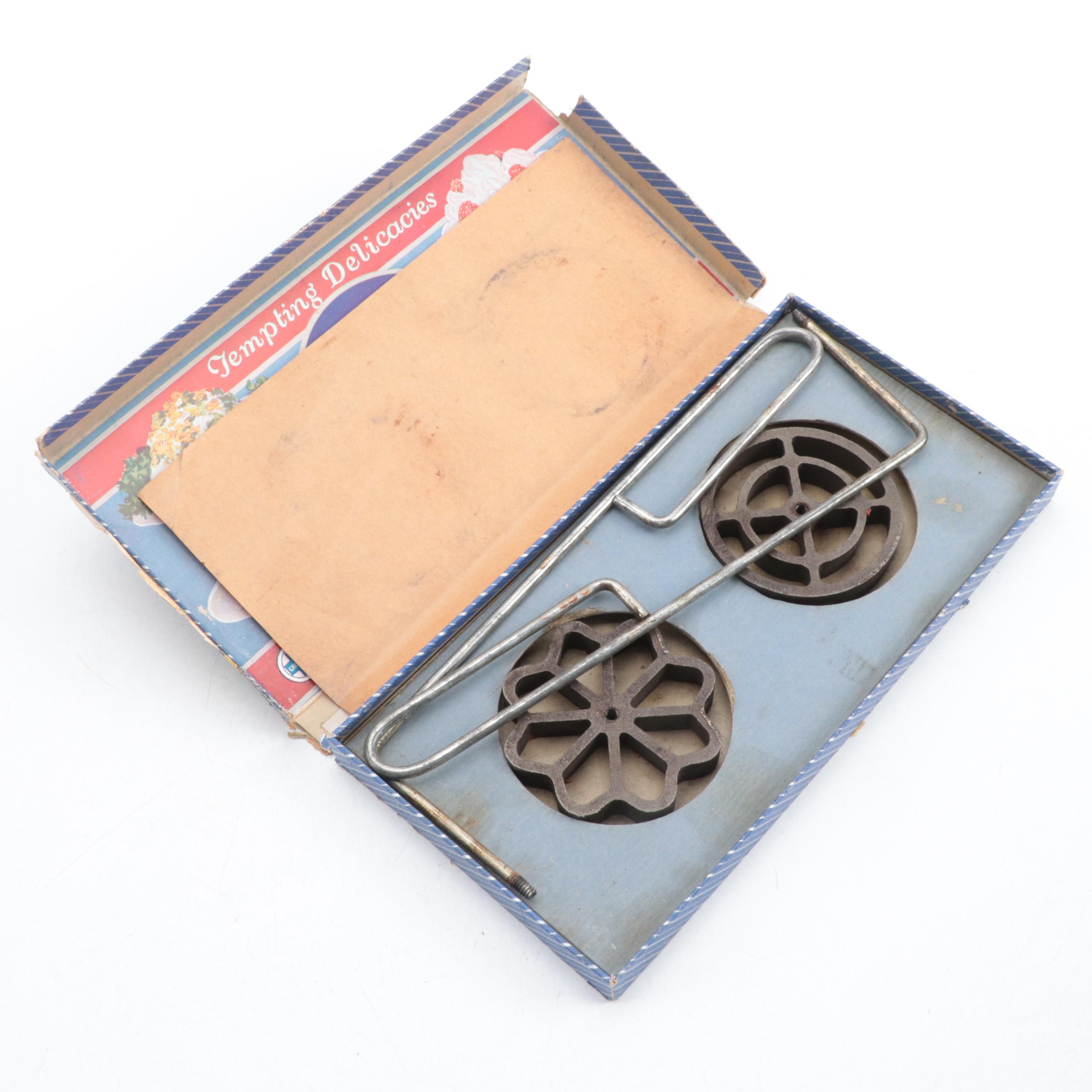 Griswold Patty Molds with Bakelite Napkin Rings and Other Tableware and Décor