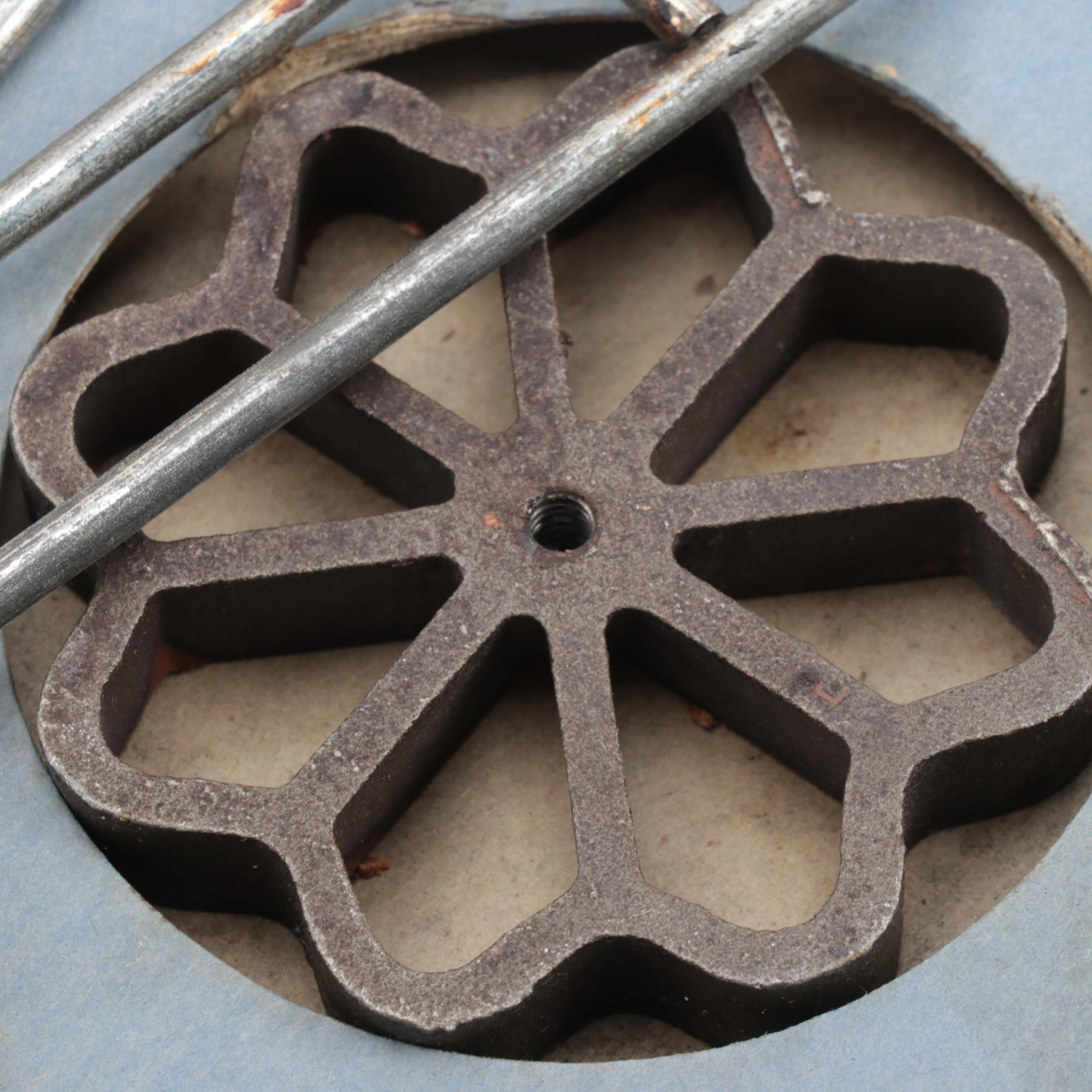 Griswold Patty Molds with Bakelite Napkin Rings and Other Tableware and Décor