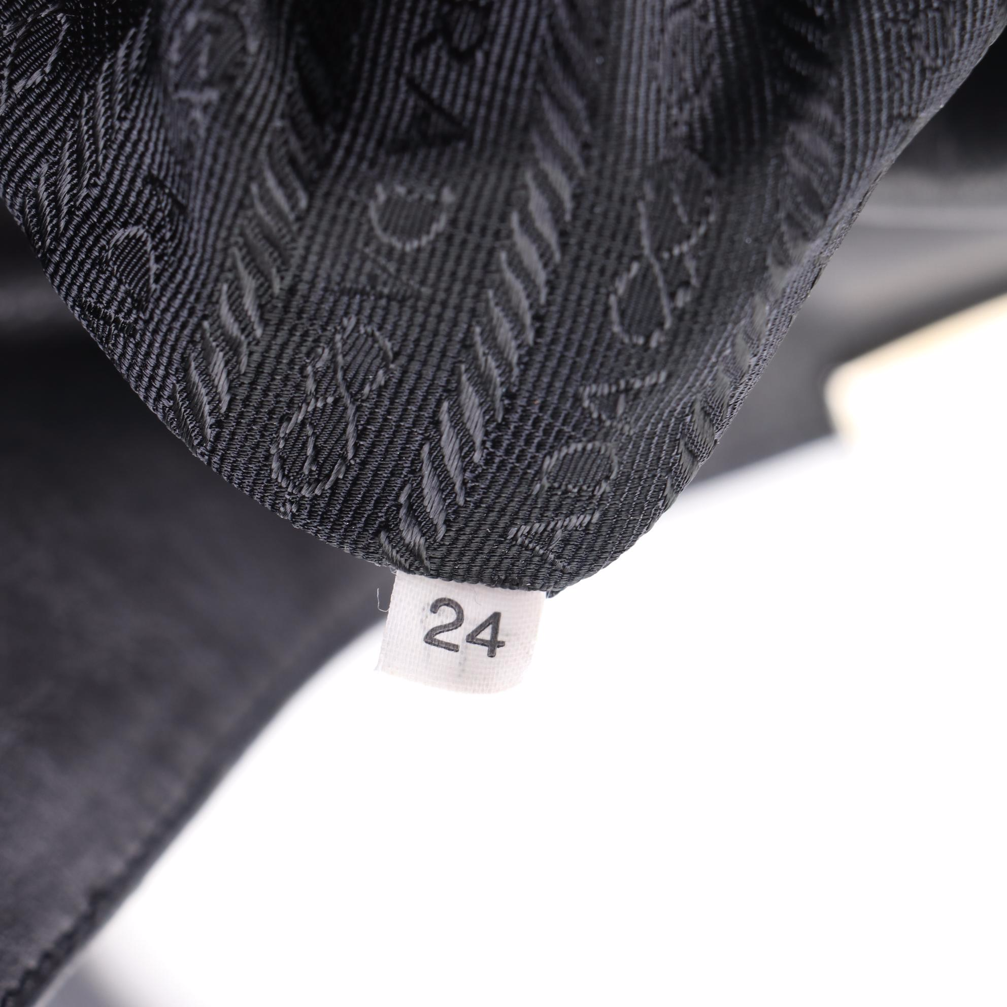 Prada Leather Top Flap Shoulder Bag