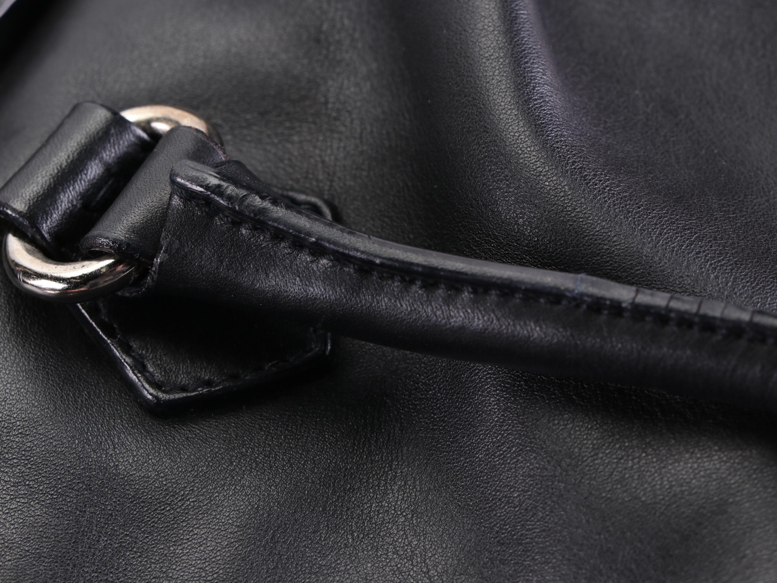 Prada Leather Top Flap Shoulder Bag