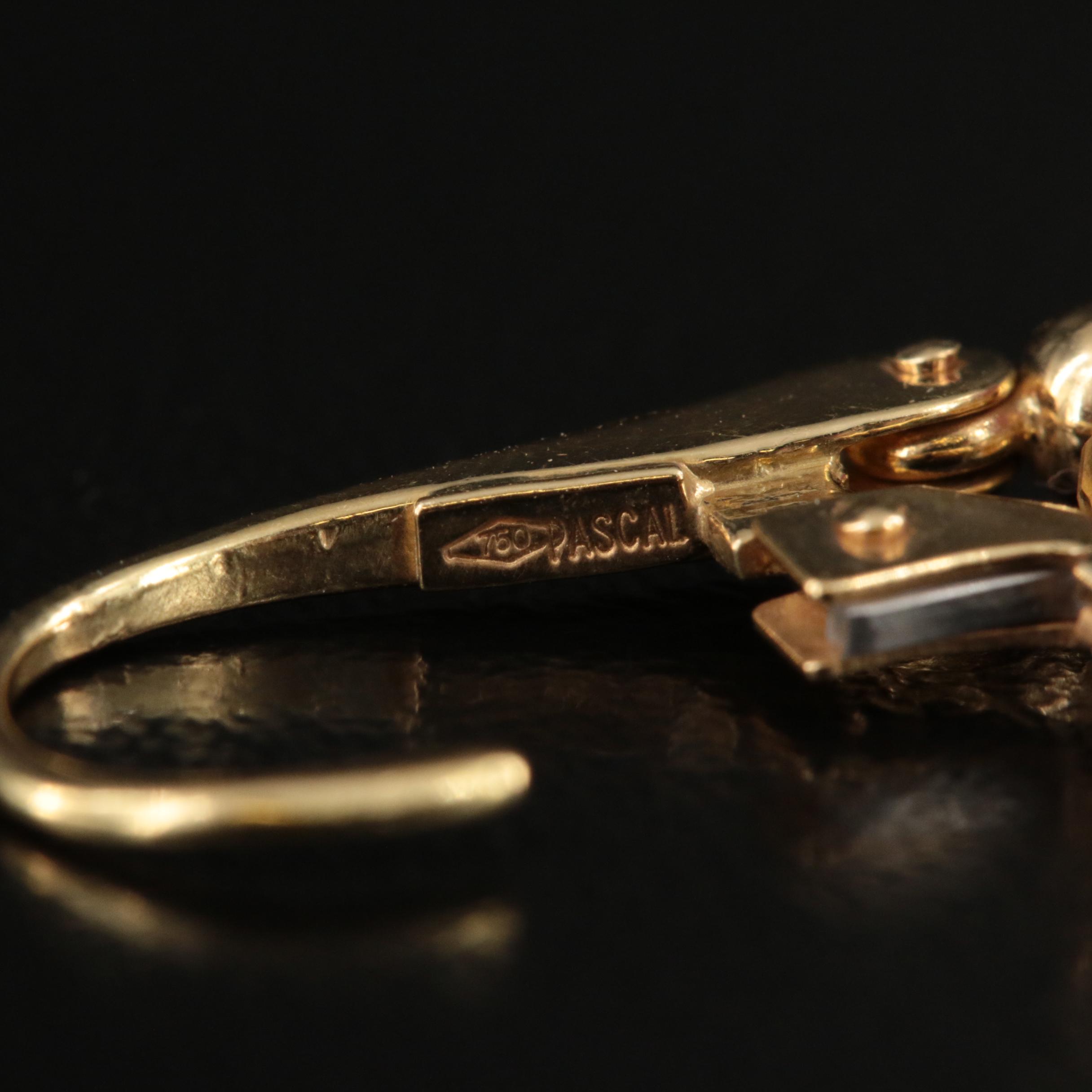 18K Peridot, Topaz and Amethyst Fringe Drop Earrings with Heart Details