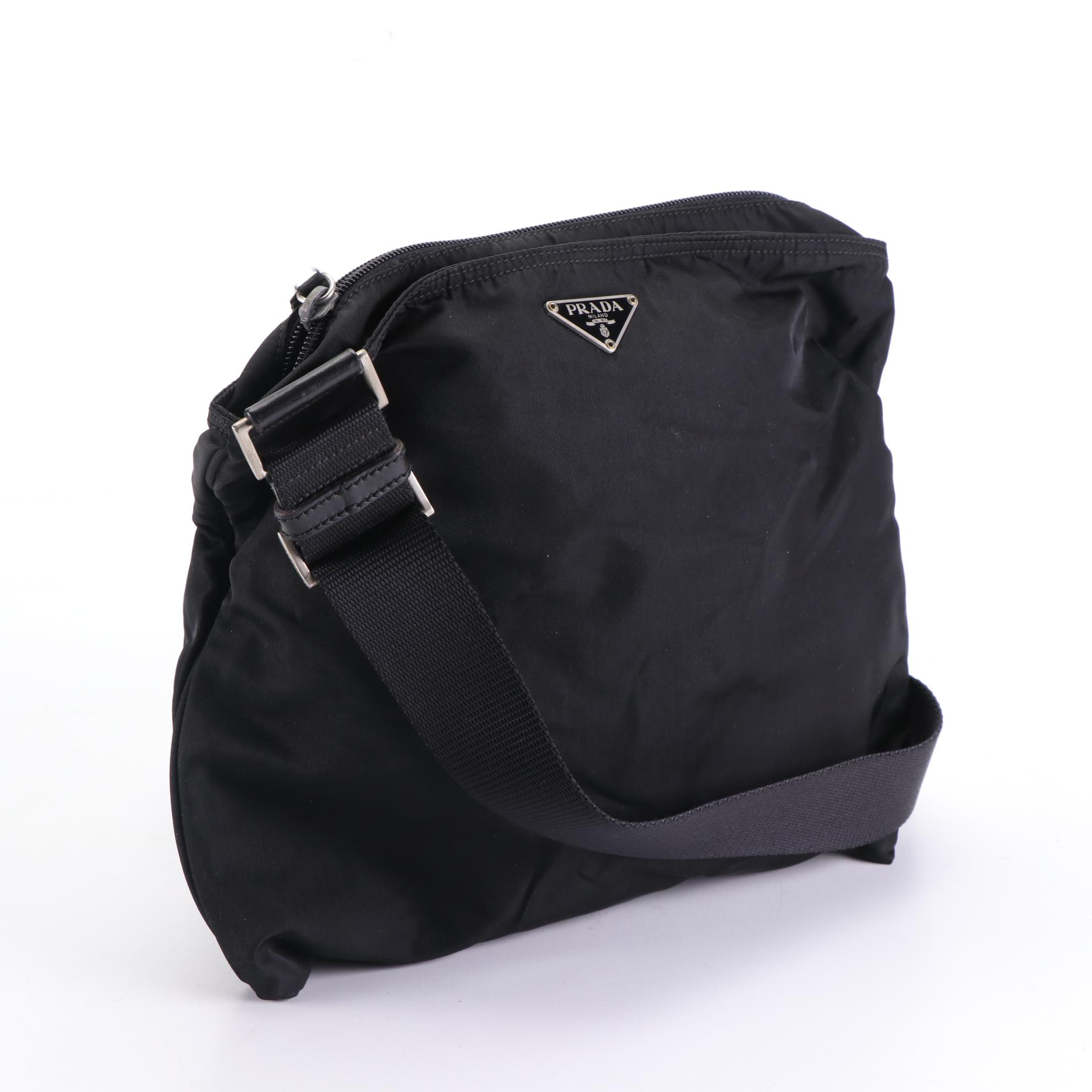 Prada Crossbody Bag in Black Nylon
