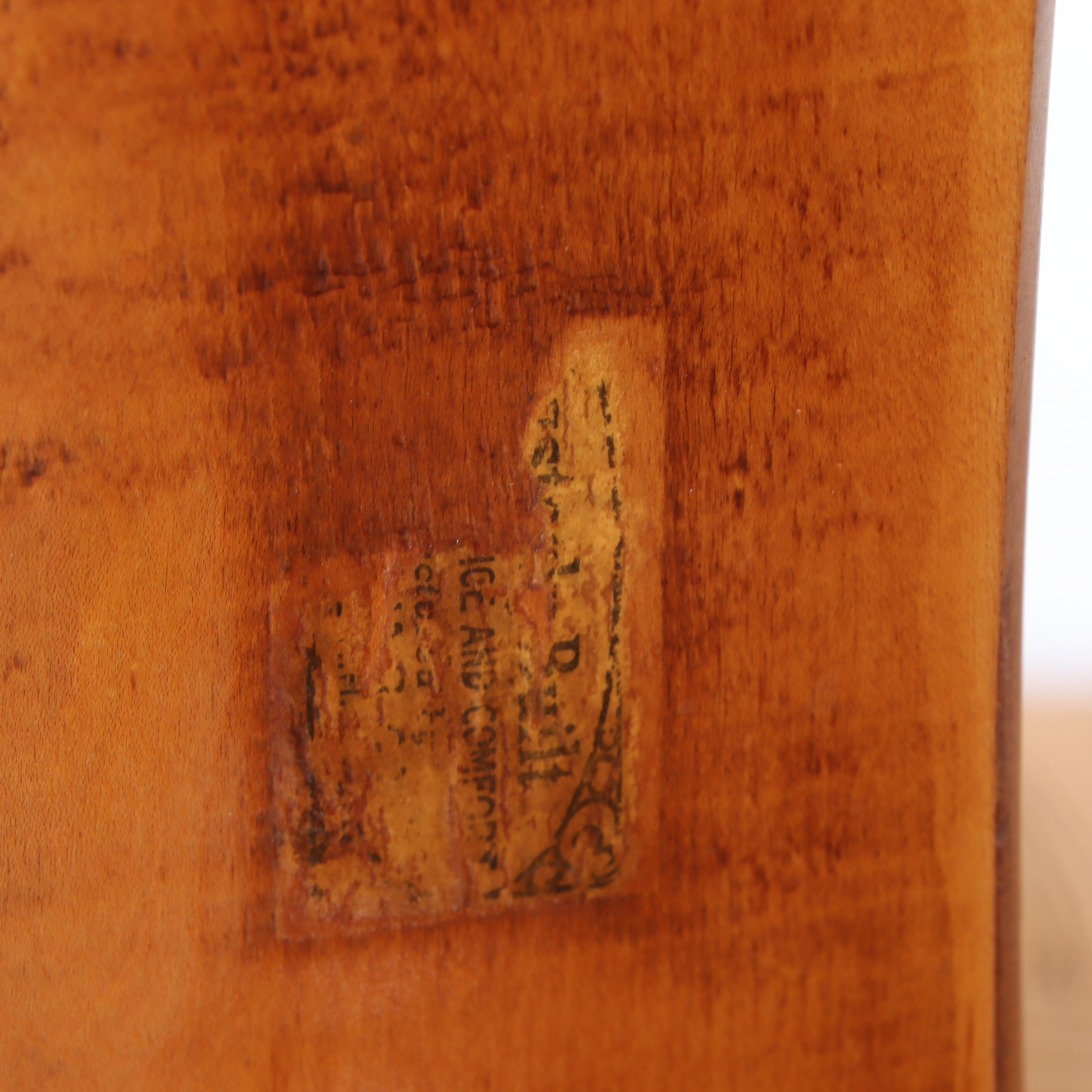 American Primitive Style Maple and Rush-Woven Rocker, Late 20th Century